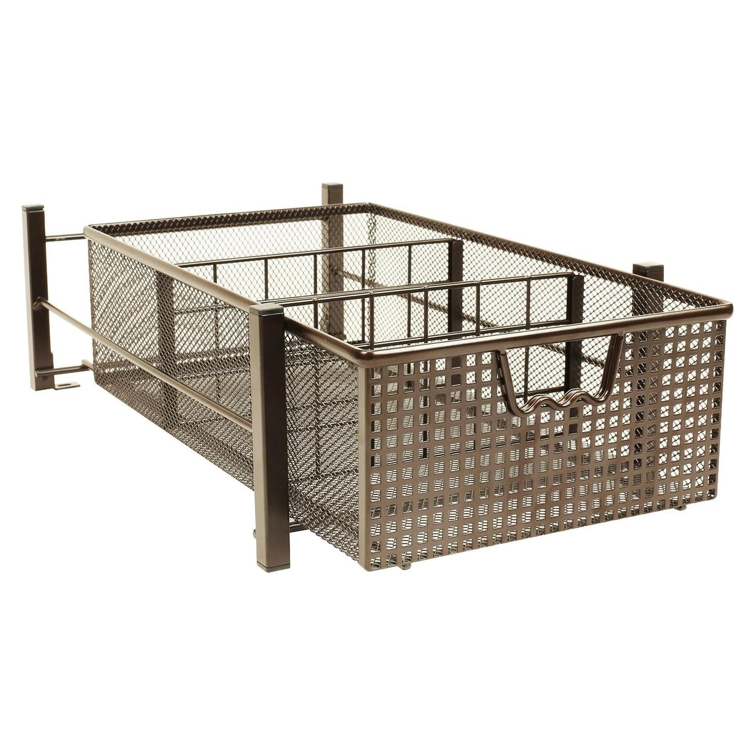Cesta Deslizante Mediana Deco Brothers con Divisores Bronce