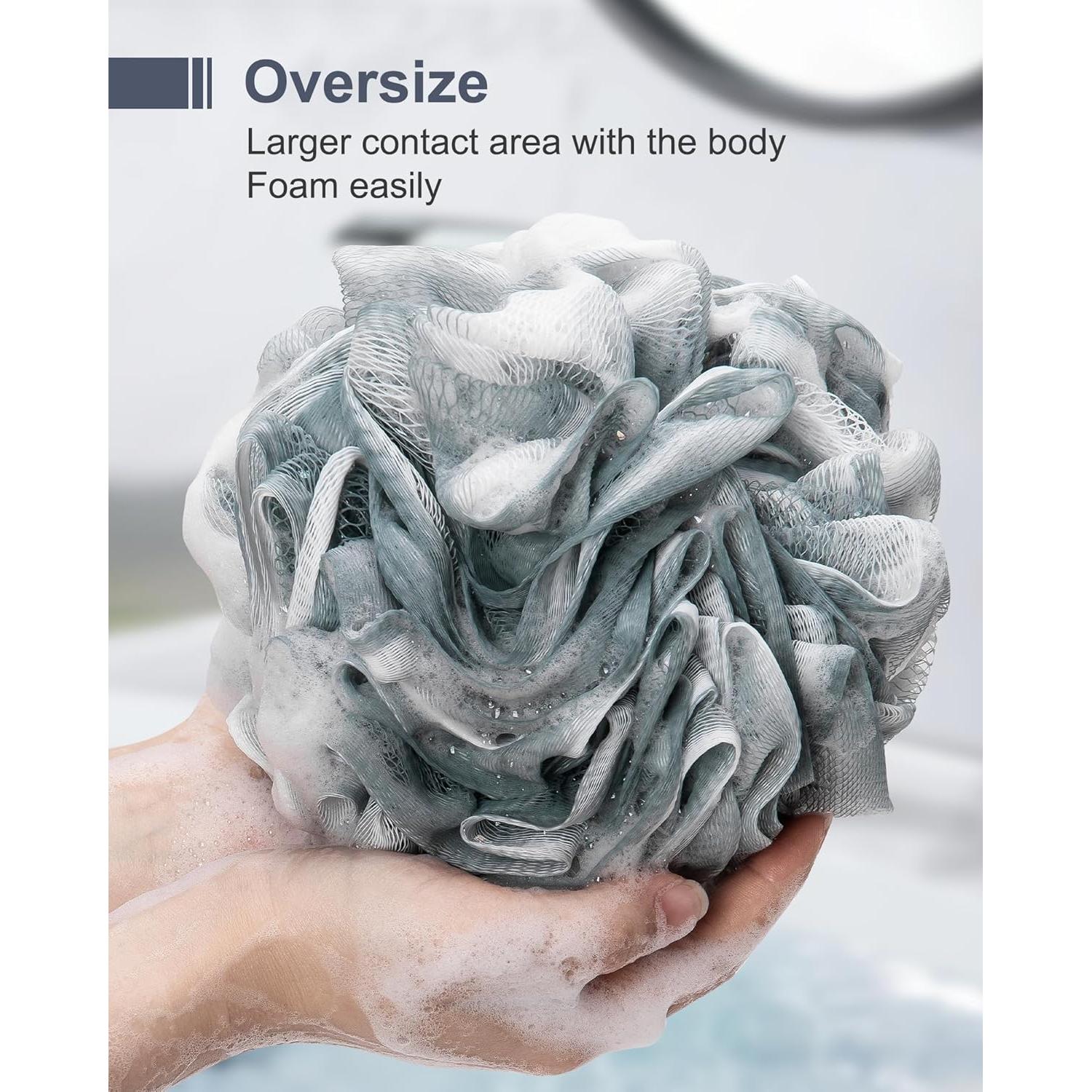 Esponja de Lufa Grande MTDLYICE 100g 4 Piezas Gris Azul