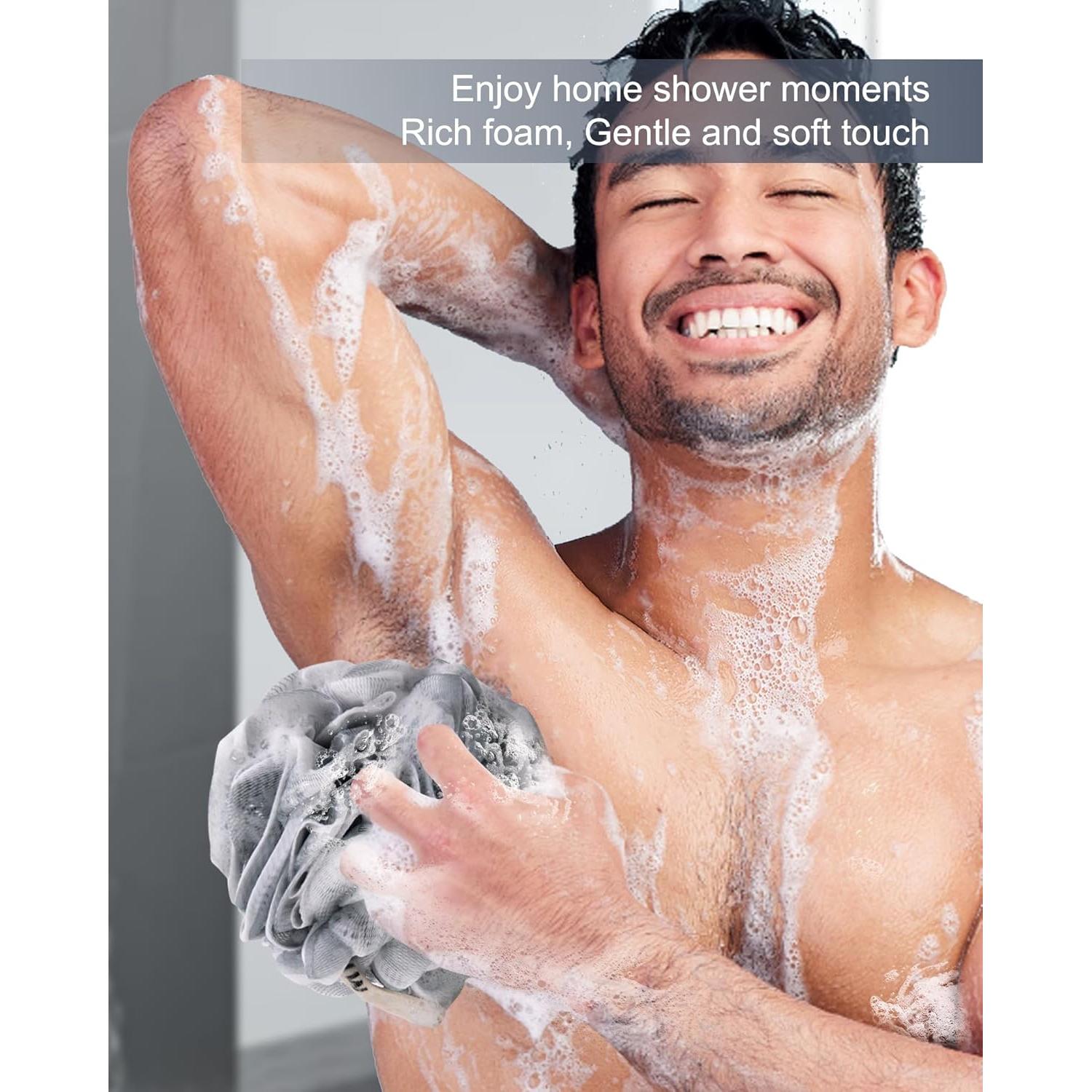 Esponja de Lufa Grande MTDLYICE 100g 4 Piezas Gris Azul