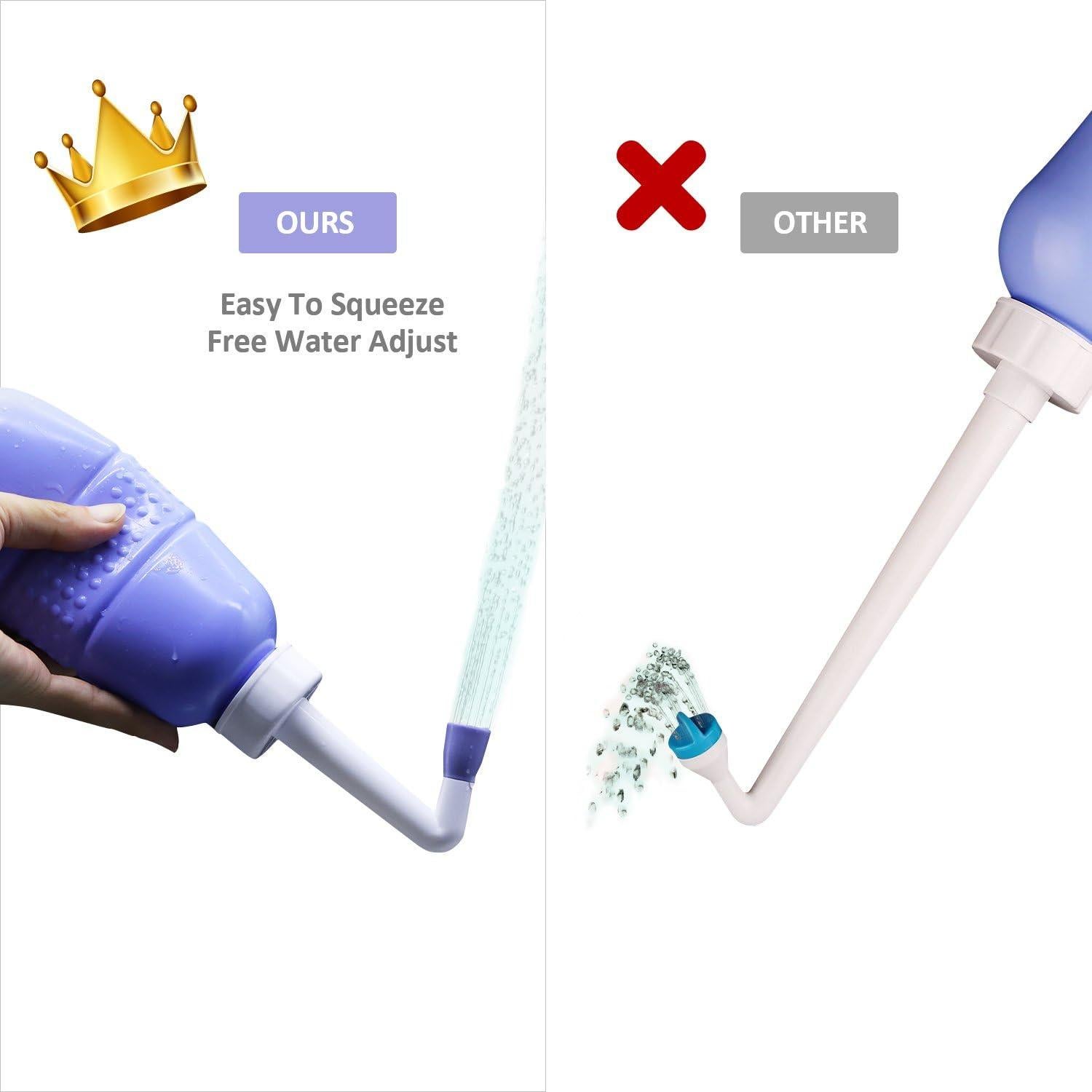 Bidet Portátil YumSur 450ml con Boquilla Angulada para Higiene