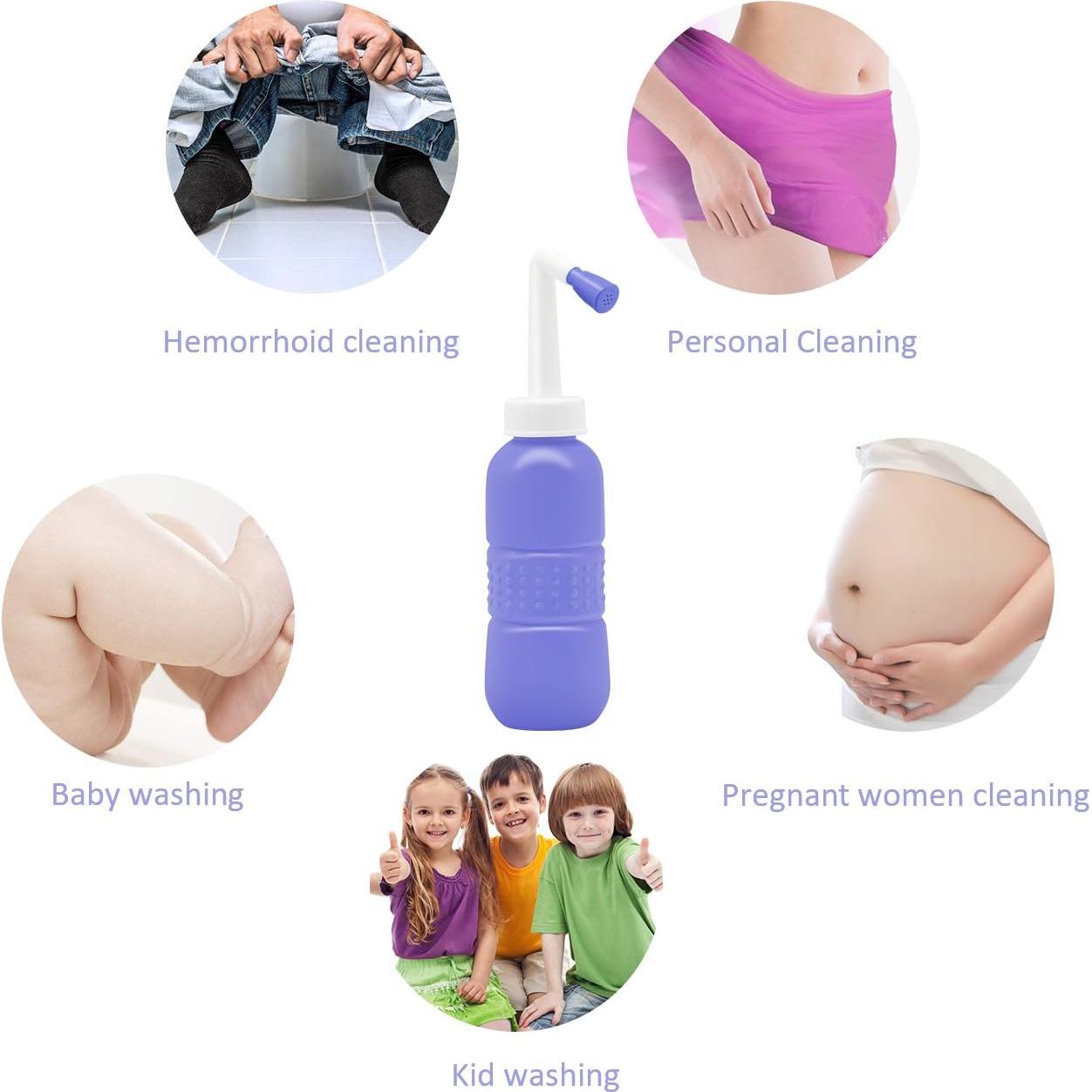 Bidet Portátil YumSur 450ml con Boquilla Angulada para Higiene