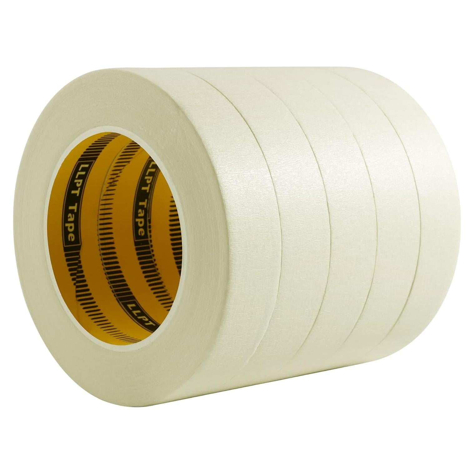 Cinta de Enmascarar LLPT 1" x 50.29m Beige 5 Piezas