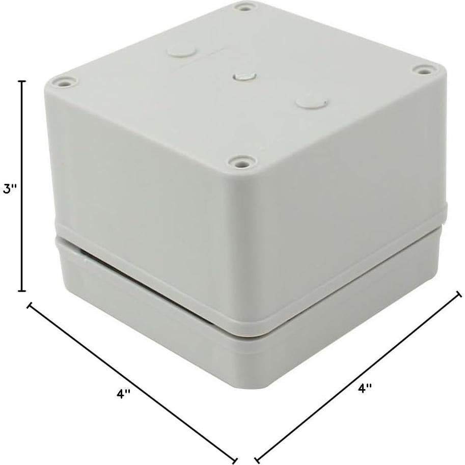 Caja de Proyecto Eléctrico YXQ IP65 Impermeable 10.16x10.16x7.62cm