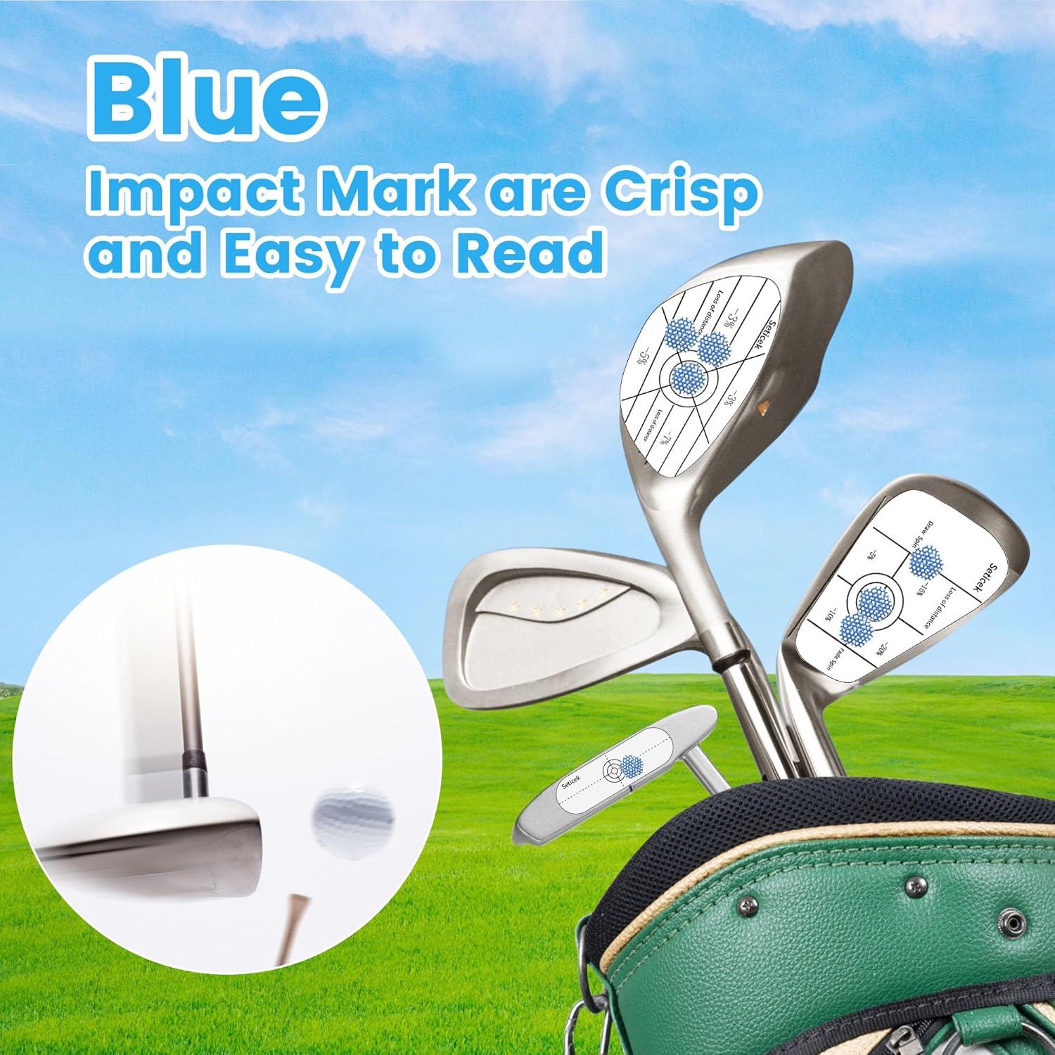 Etiquetas de impacto de golf Seticek 150 piezas para diestros