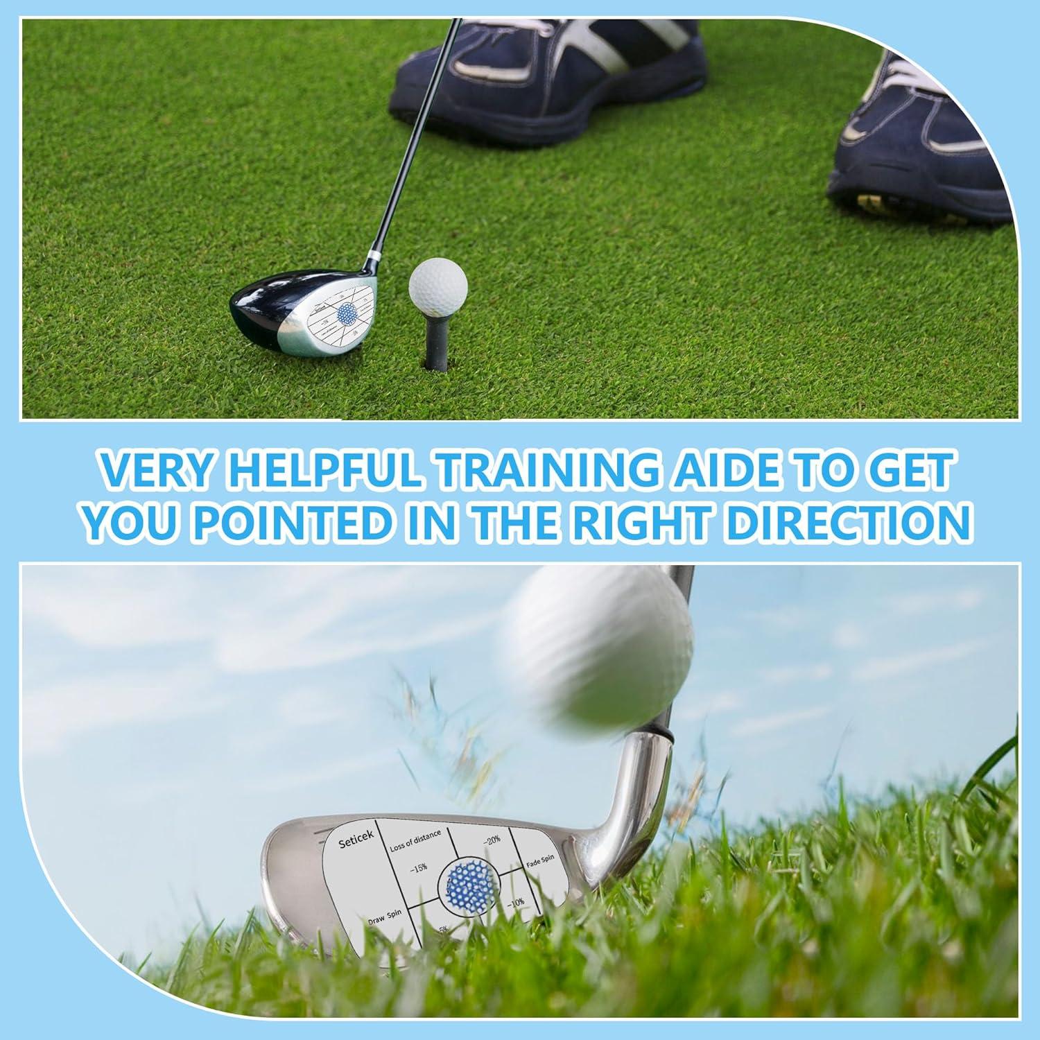 Etiquetas de impacto de golf Seticek 150 piezas para diestros
