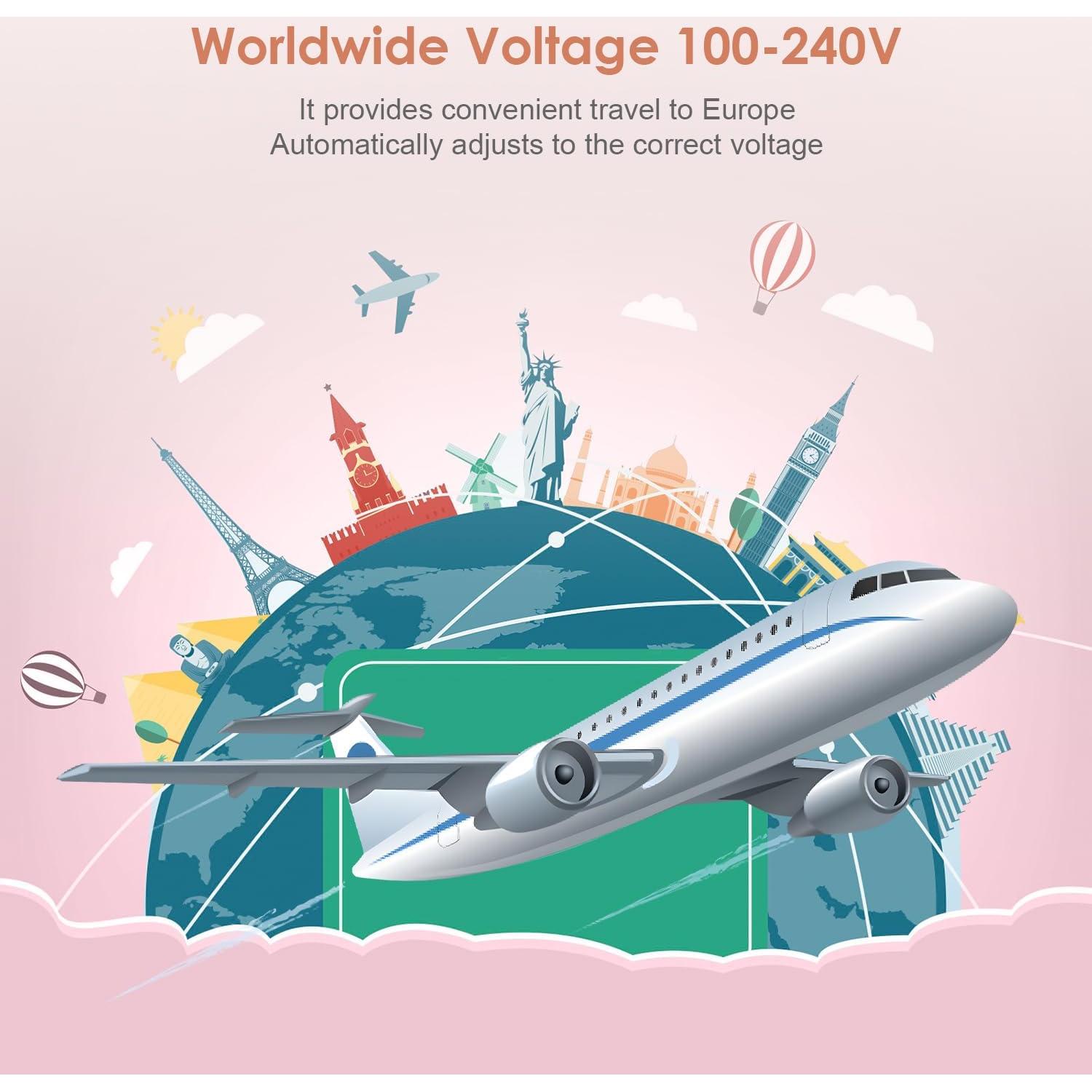 Plancha Rizada AmoVee 1.25" Doble PTC 3 Temperaturas