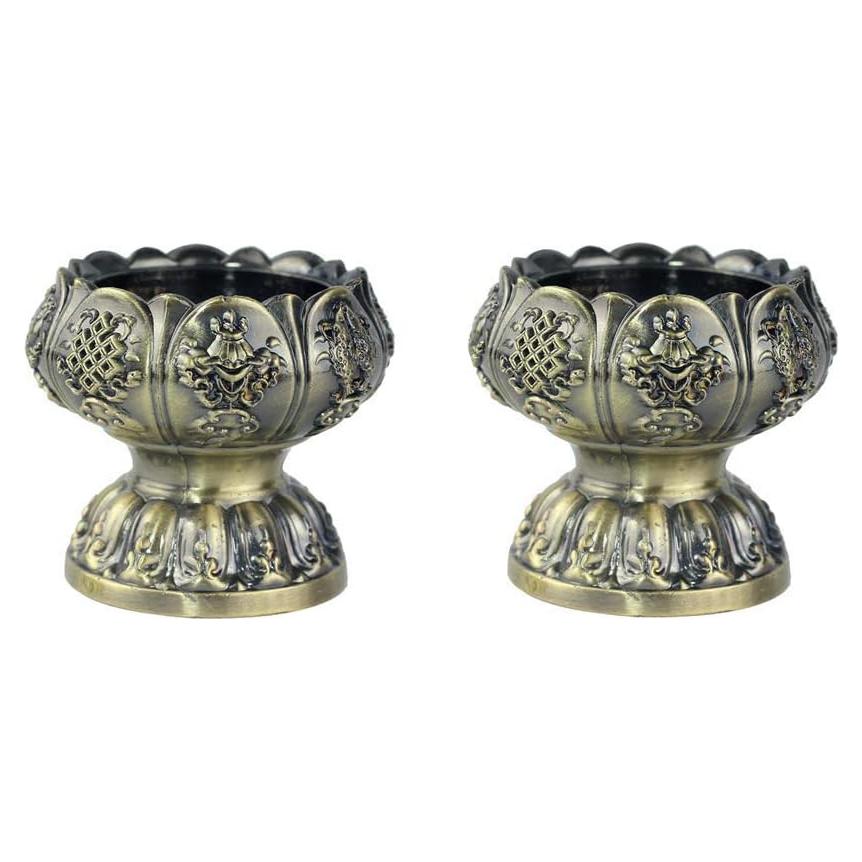 Portavelas de té Sleeri set de 2 bronce para meditación