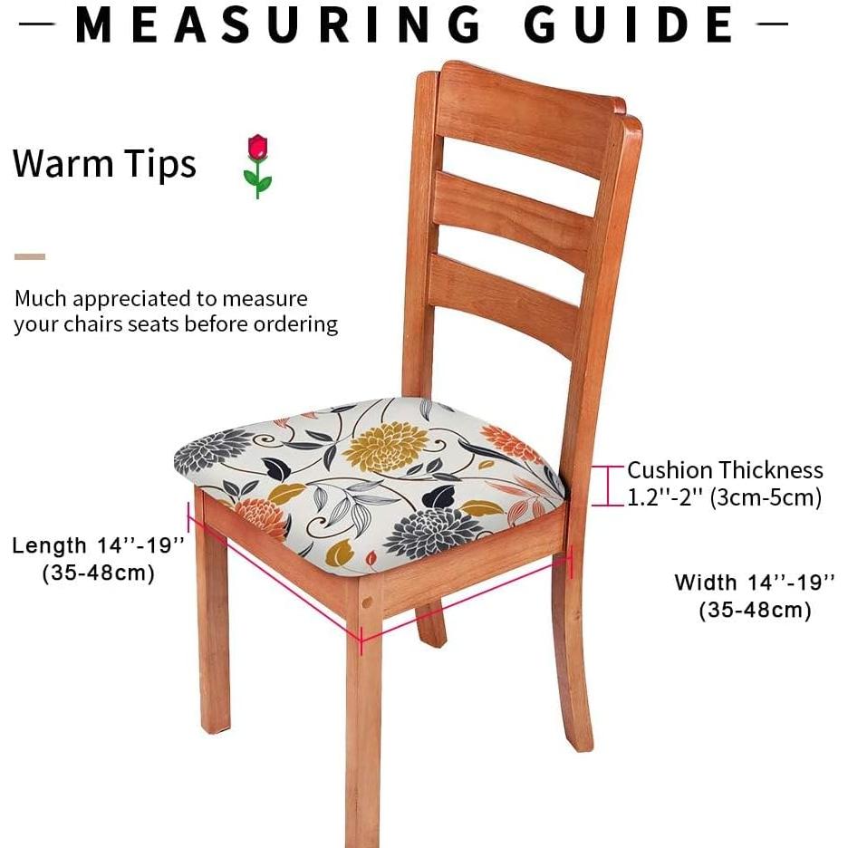 Fundas de Silla Gute, Estiradas con Correas, 2 Piezas Flor