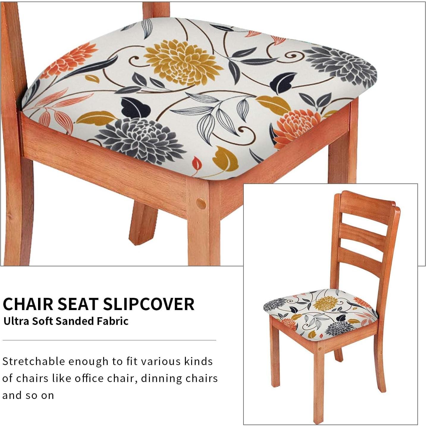 Fundas de Silla Gute, Estiradas con Correas, 2 Piezas Flor