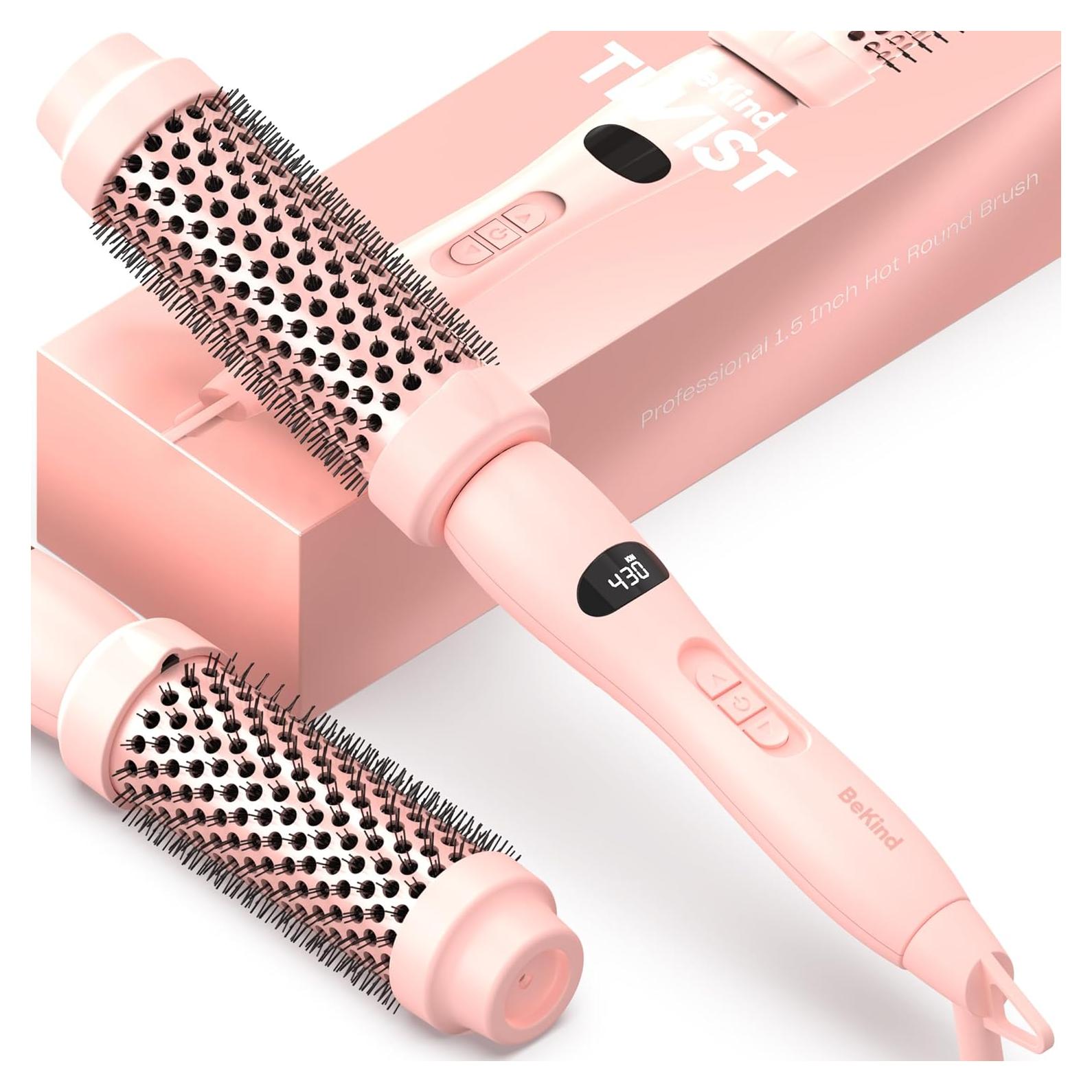 Cepillo Térmico Bekind Twist Pro 33.99cm Durazno 2 en 1