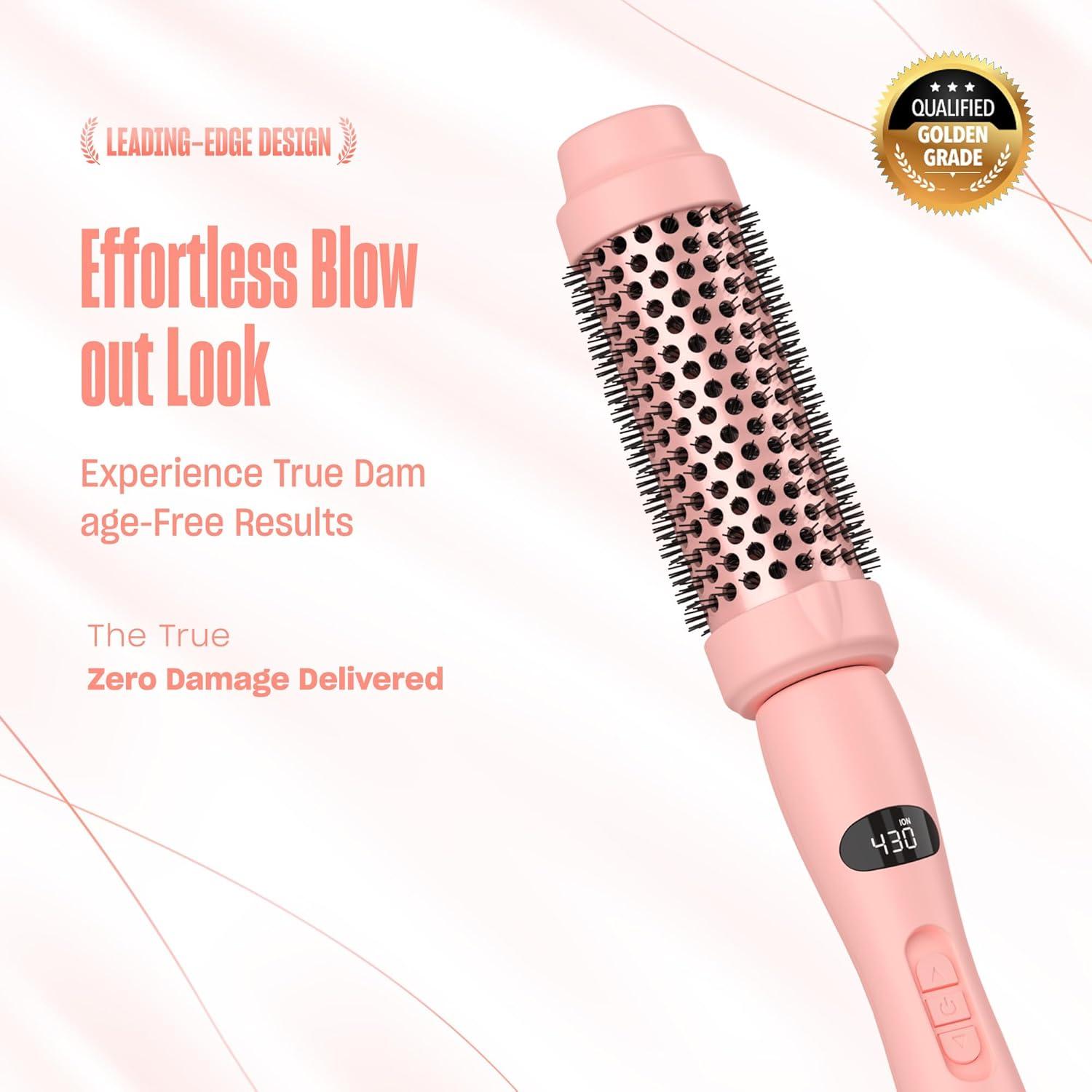 Cepillo Térmico Bekind Twist Pro 33.99cm Durazno 2 en 1