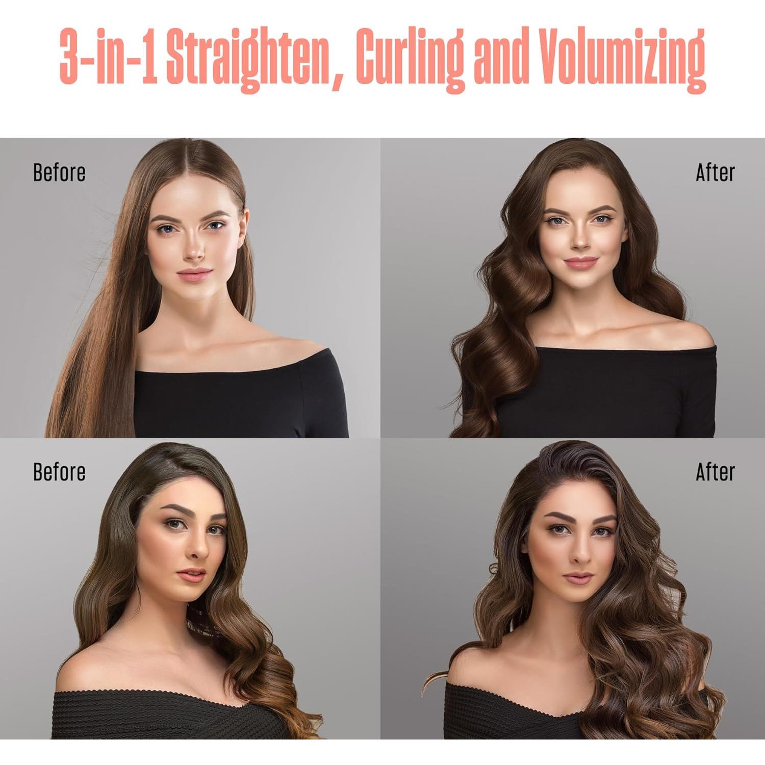 Cepillo Térmico Bekind Twist Pro 33.99cm Durazno 2 en 1