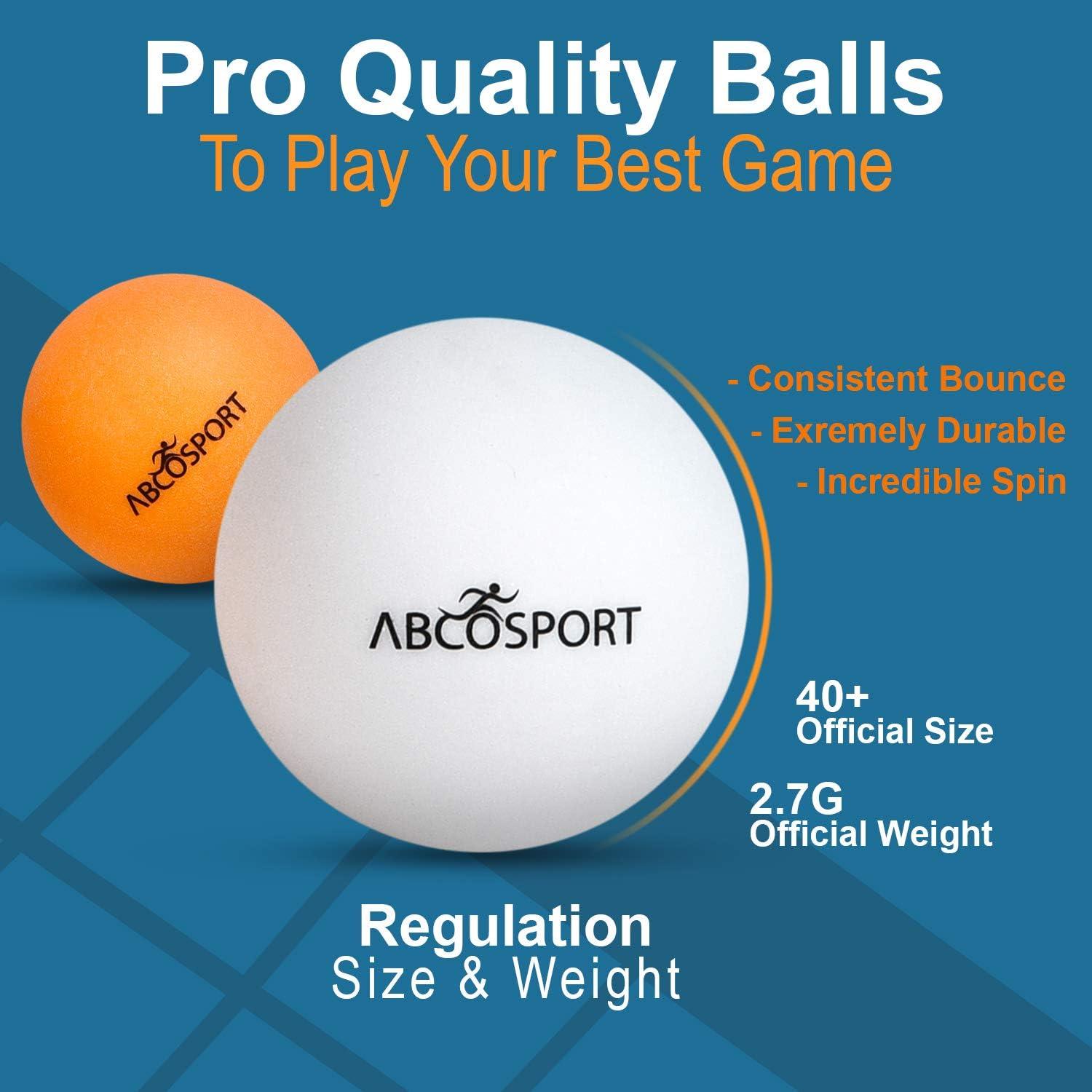 Conjunto de Tenis de Mesa Abco Tech - 4 Palas y 6 Pelotas