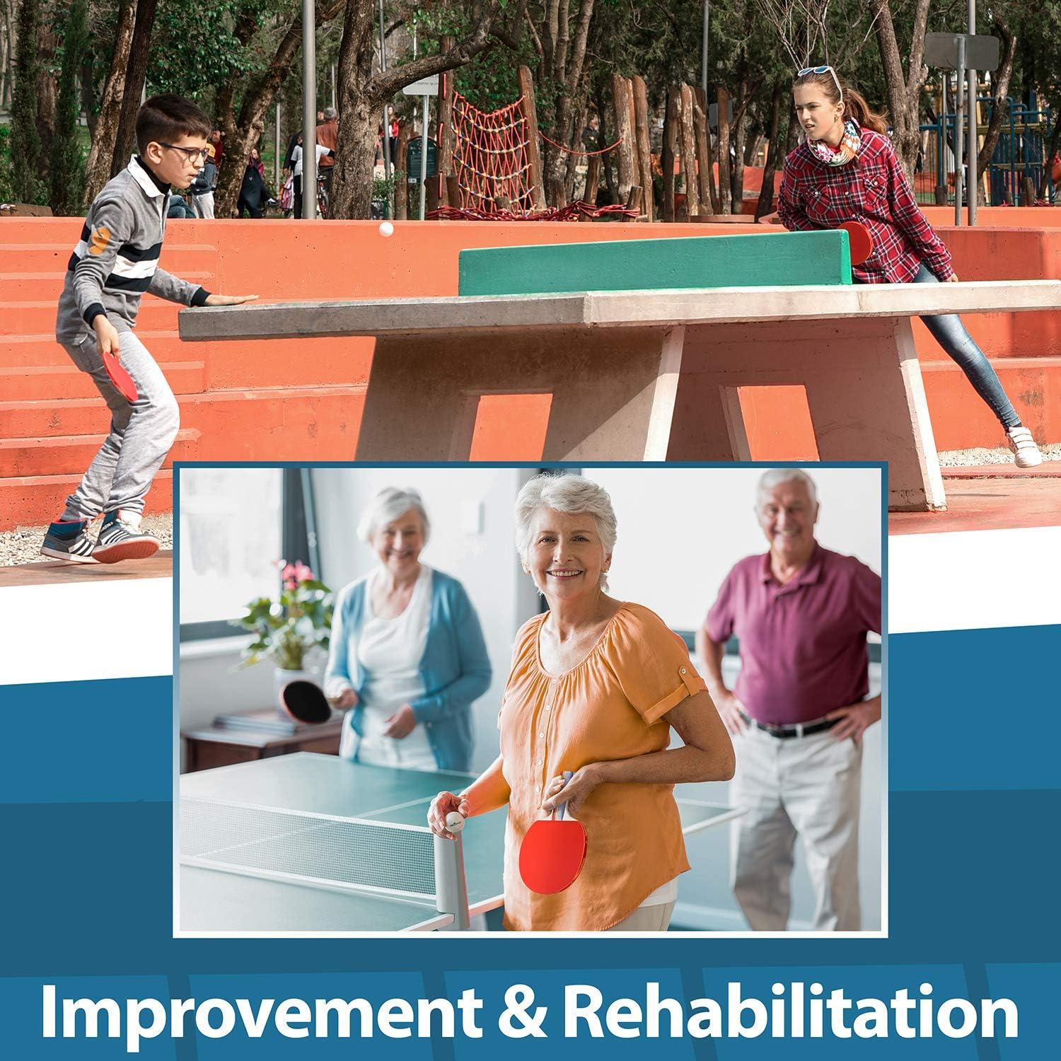 Conjunto de Tenis de Mesa Abco Tech - 4 Palas y 6 Pelotas