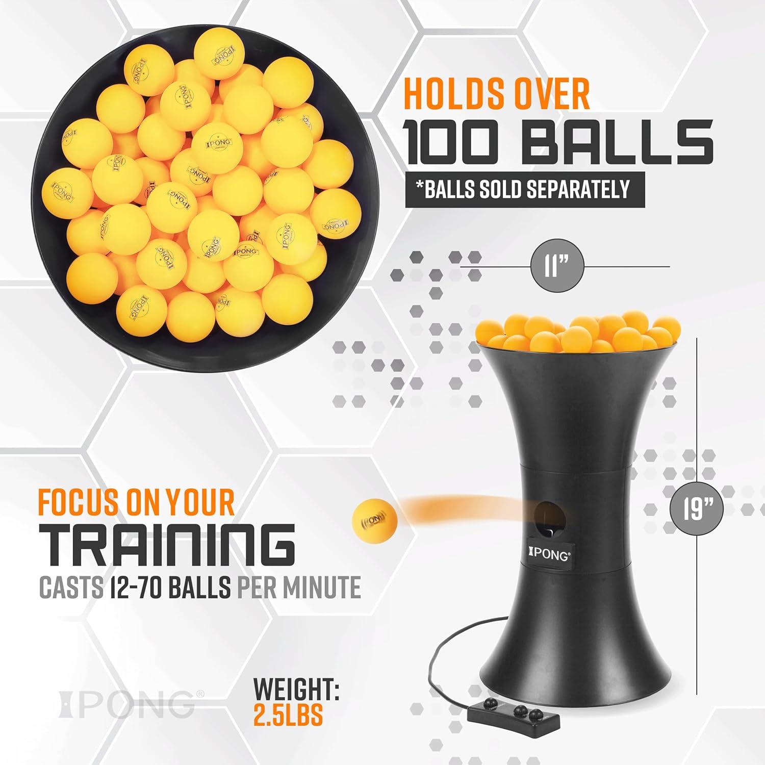 Robot de Tenis de Mesa iPong Original, Negro y Naranja