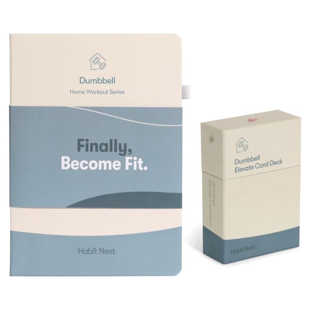 Diario de Entrenamiento Habit Nest con Tarjetas de Ejercicio