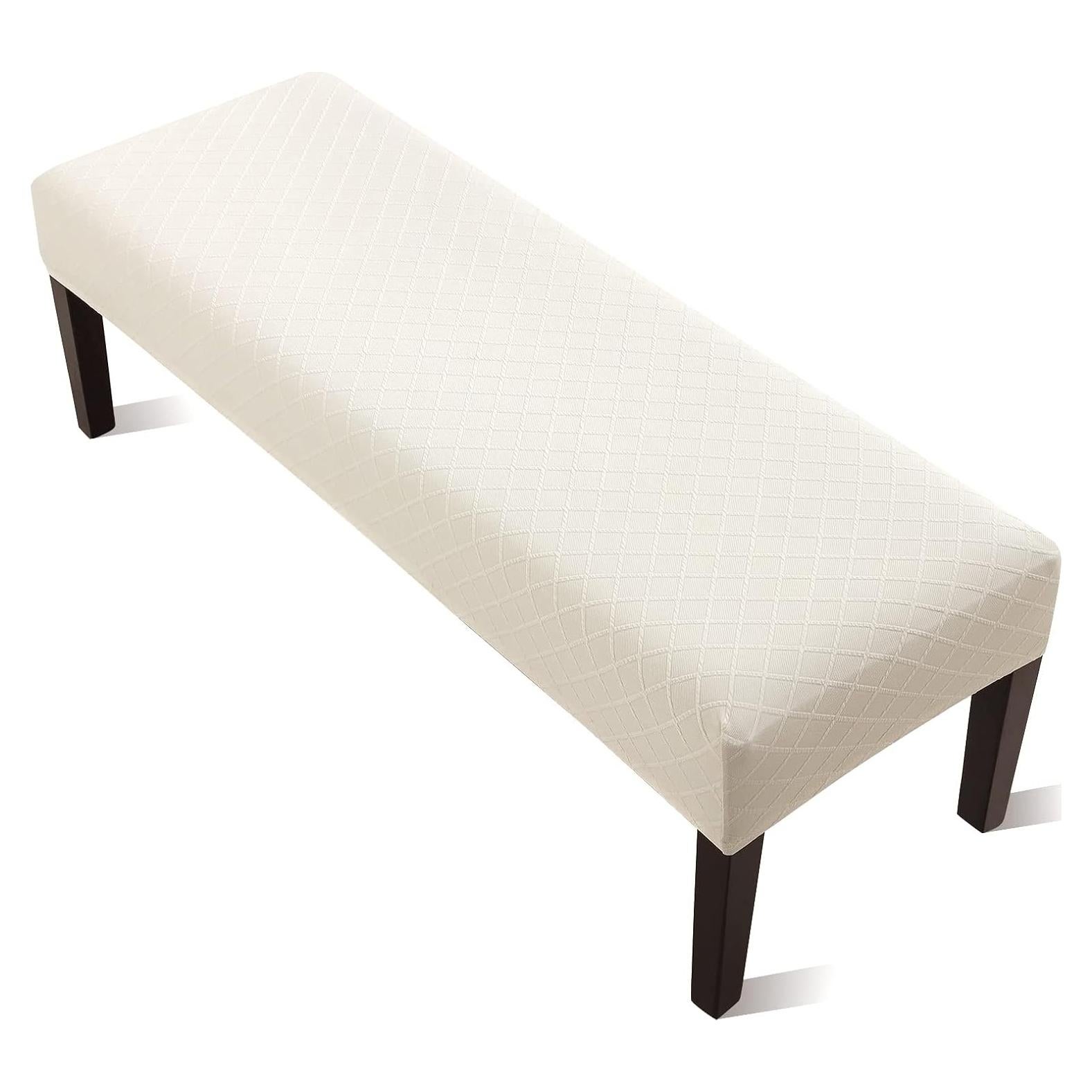 Cubierta de Banco de Comedor YISUN Beige Rectangular