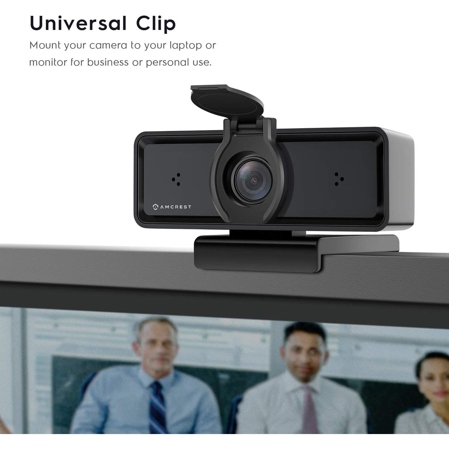 Cámara Web Amcrest AWC2198 1080P con Micrófonos y Clip