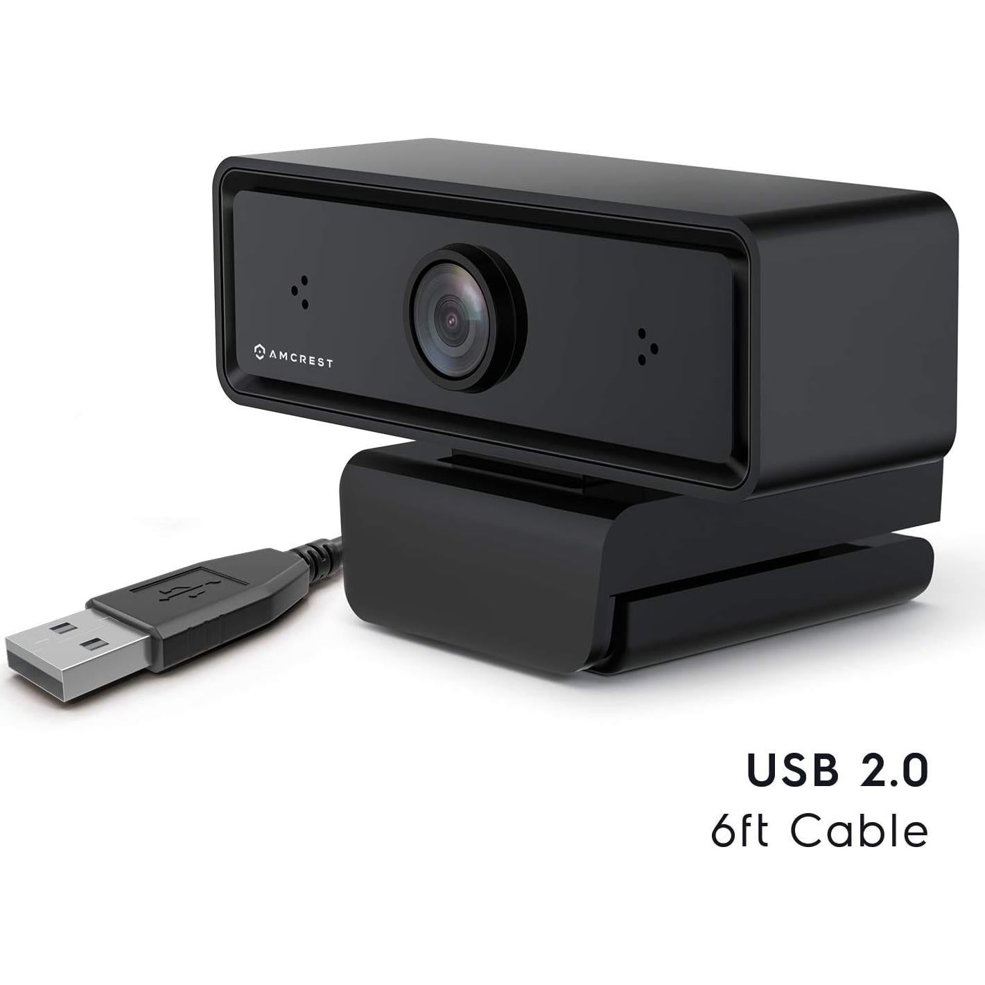 Cámara Web Amcrest AWC2198 1080P con Micrófonos y Clip