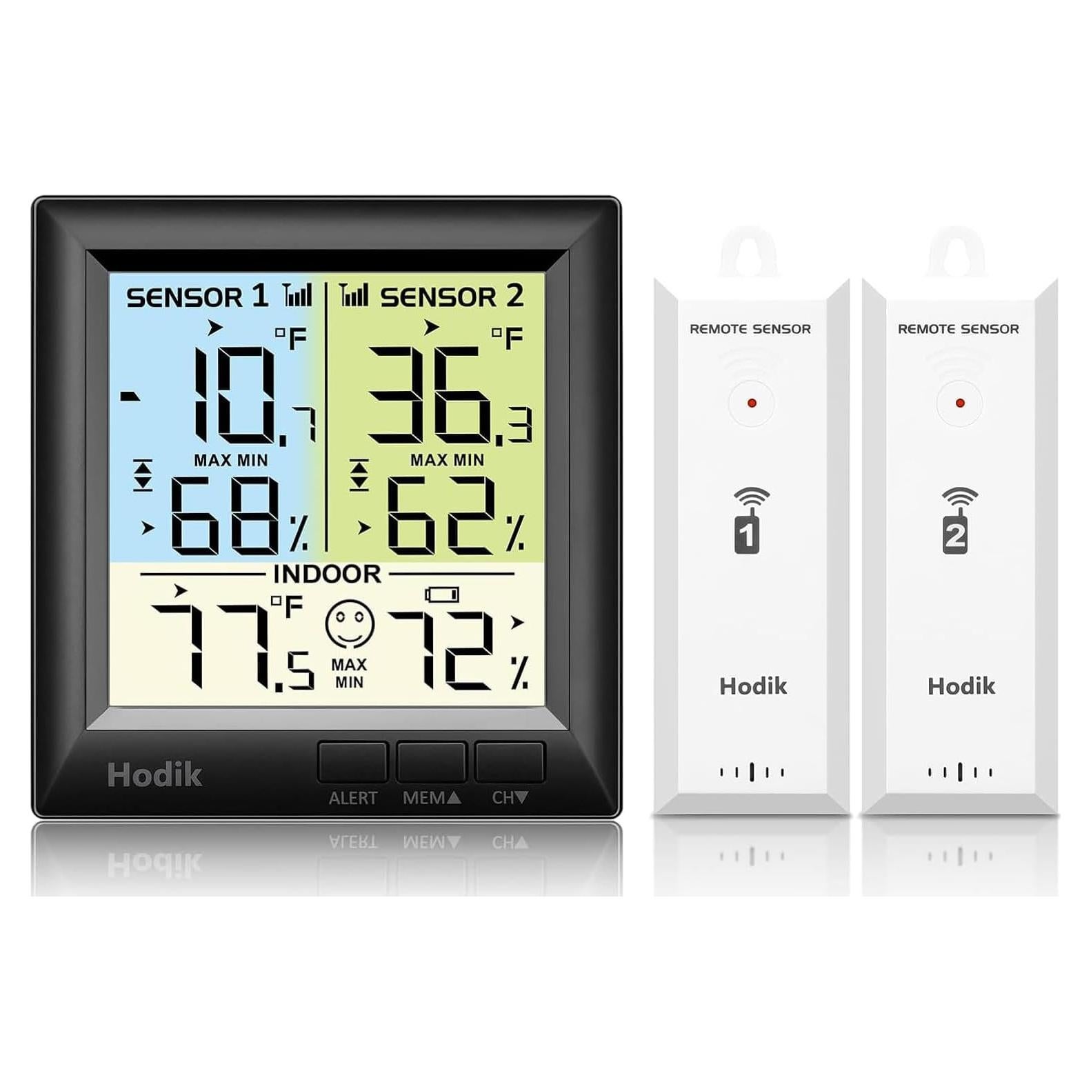 Termómetro Digital Inalámbrico HODIK con Alarma y 100M