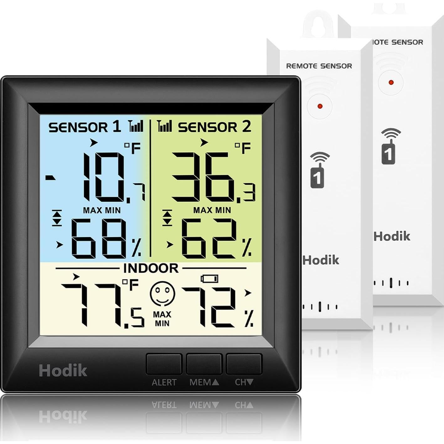 Termómetro Digital Inalámbrico HODIK con Alarma y 100M