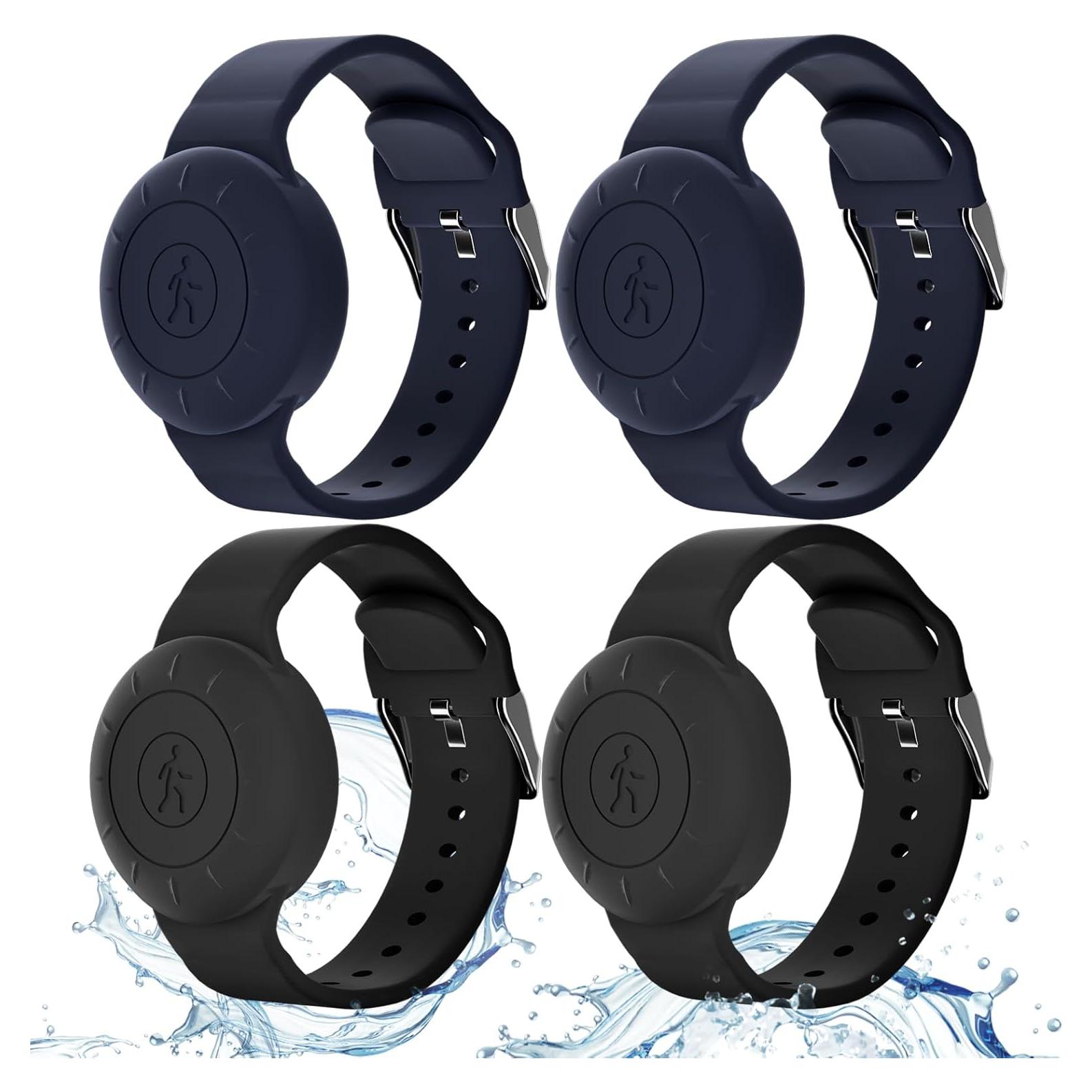 Pulseras Airtag Impermeables Motande para Niños - 4 Piezas