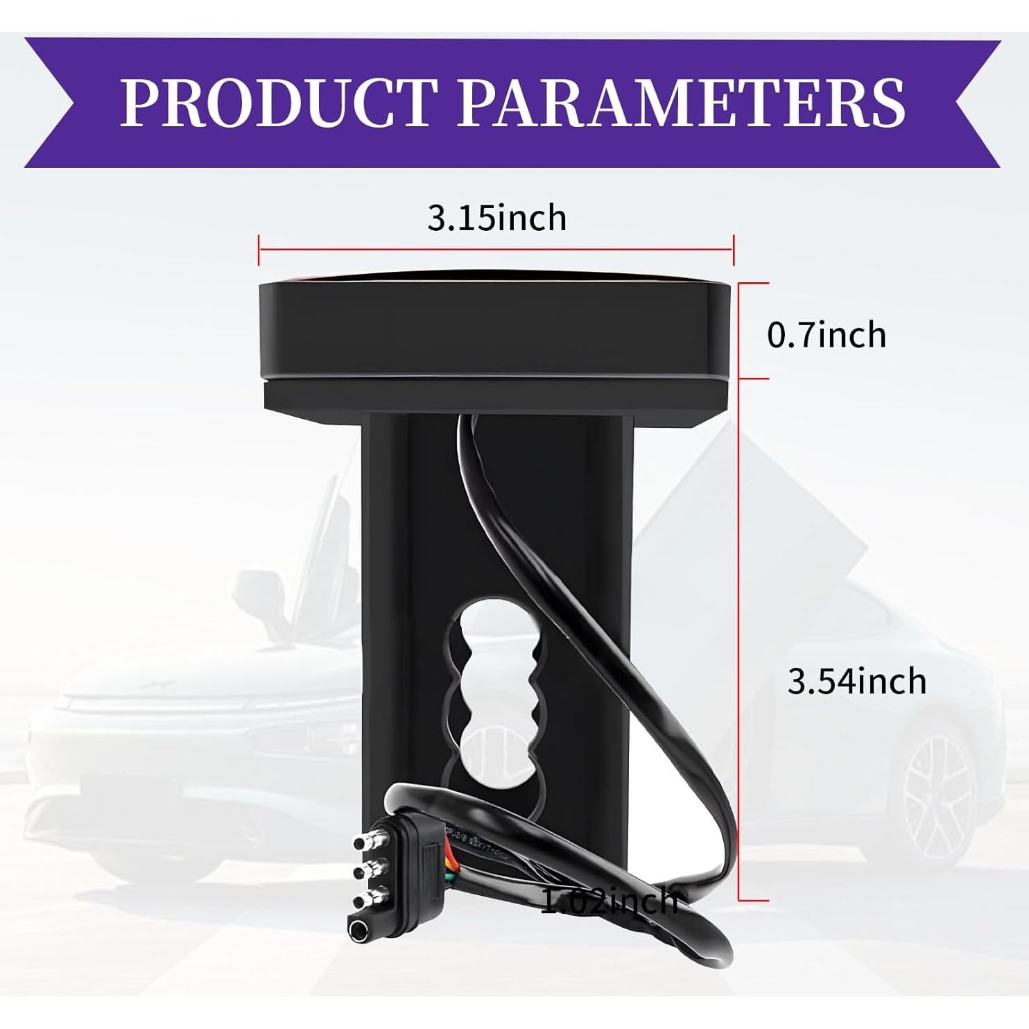 Luces LED para Remolque FEDOEY 12V Rojas 2 Pcs Impermeables