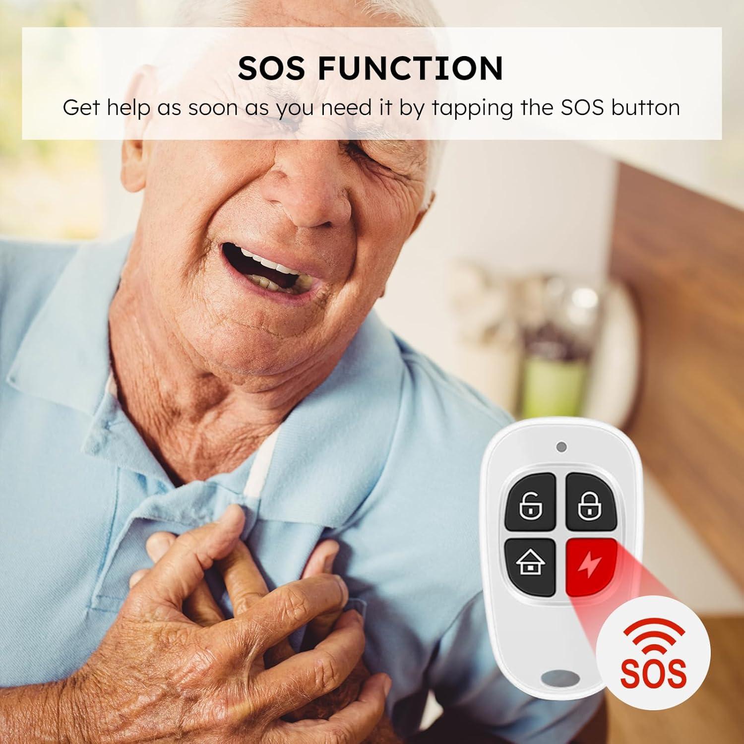 Sistema de Alarma Inteligente tolviviov 12 Piezas DIY Sin Cuota