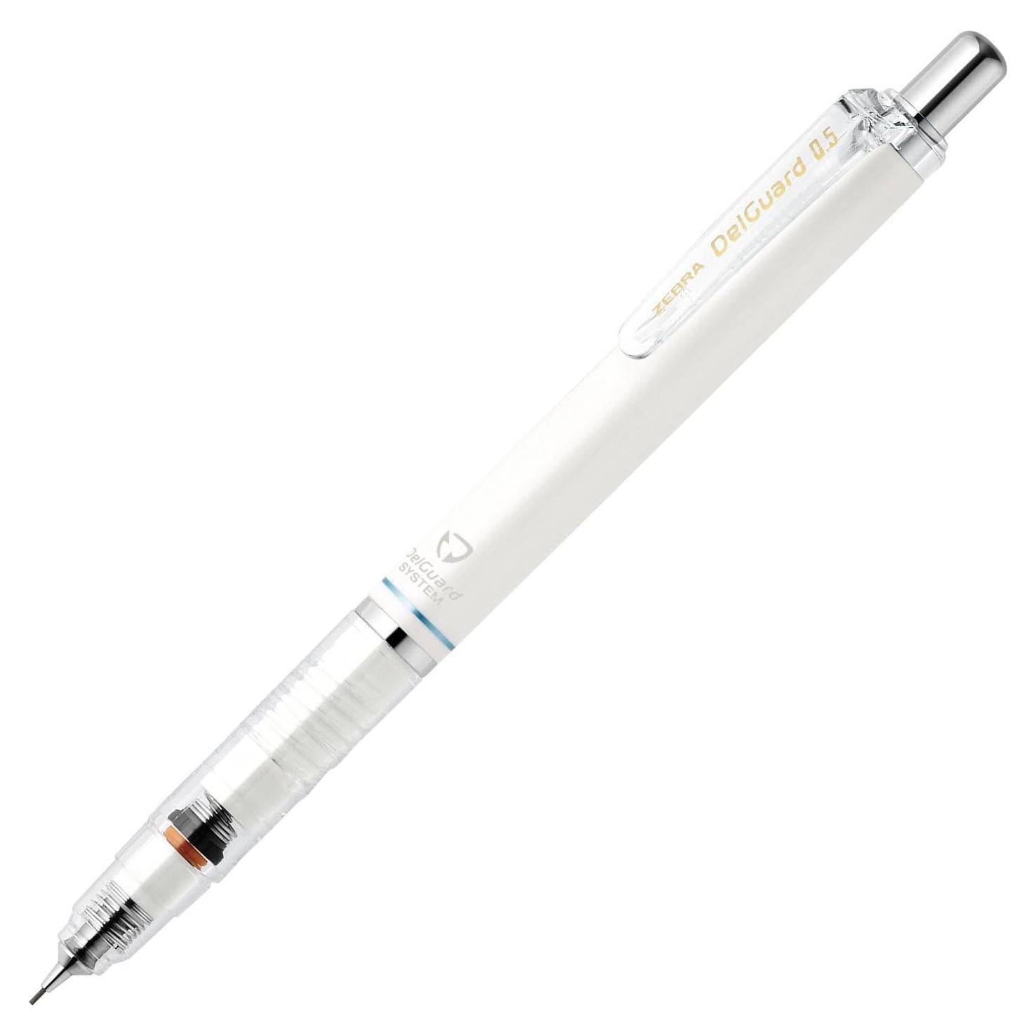 Lápiz Mecánico Zebra DelGuard 0.5mm Cuerpo Blanco P-MA85-W