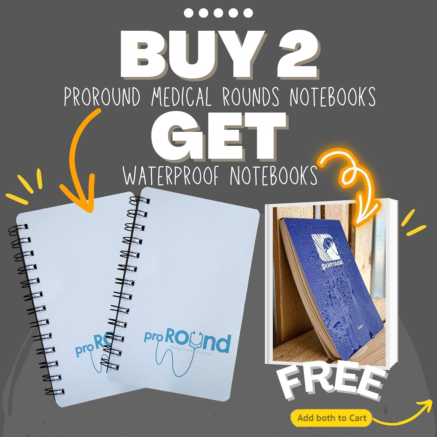 Cuaderno Espiral Portage proRound para Rondas Médicas 75 Páginas