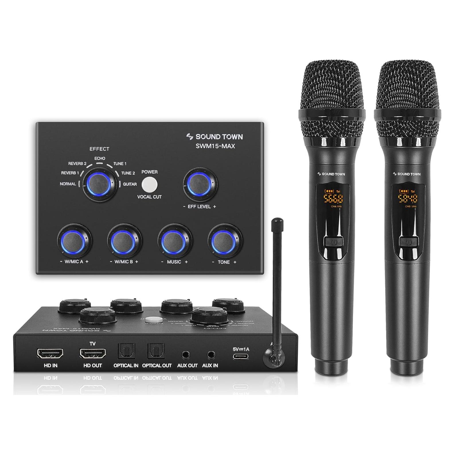 Mezclador Karaoke Inalámbrico Sound Town SWM15-MAX 16 Canales