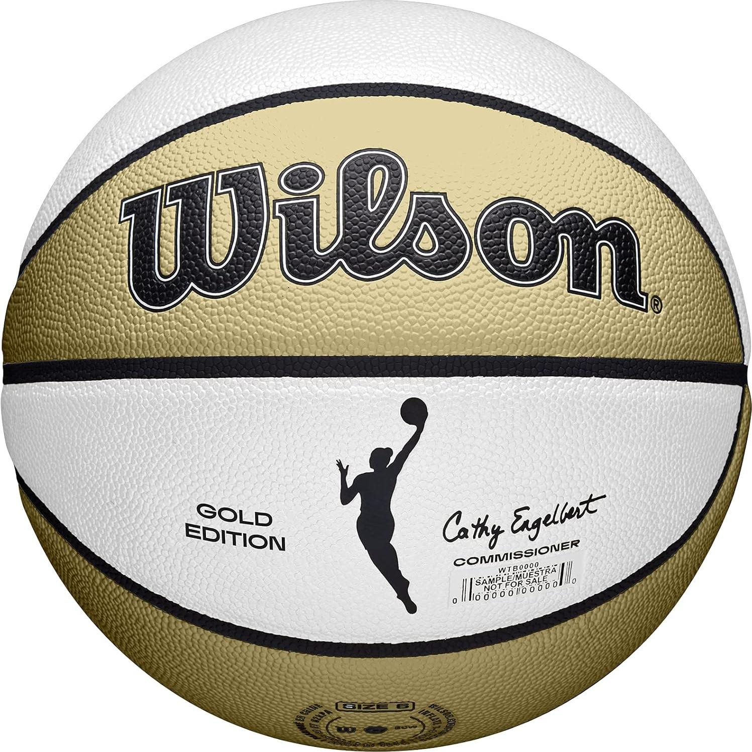 Balón de Baloncesto WNBA Wilson Edición Dorada Tamaño 6