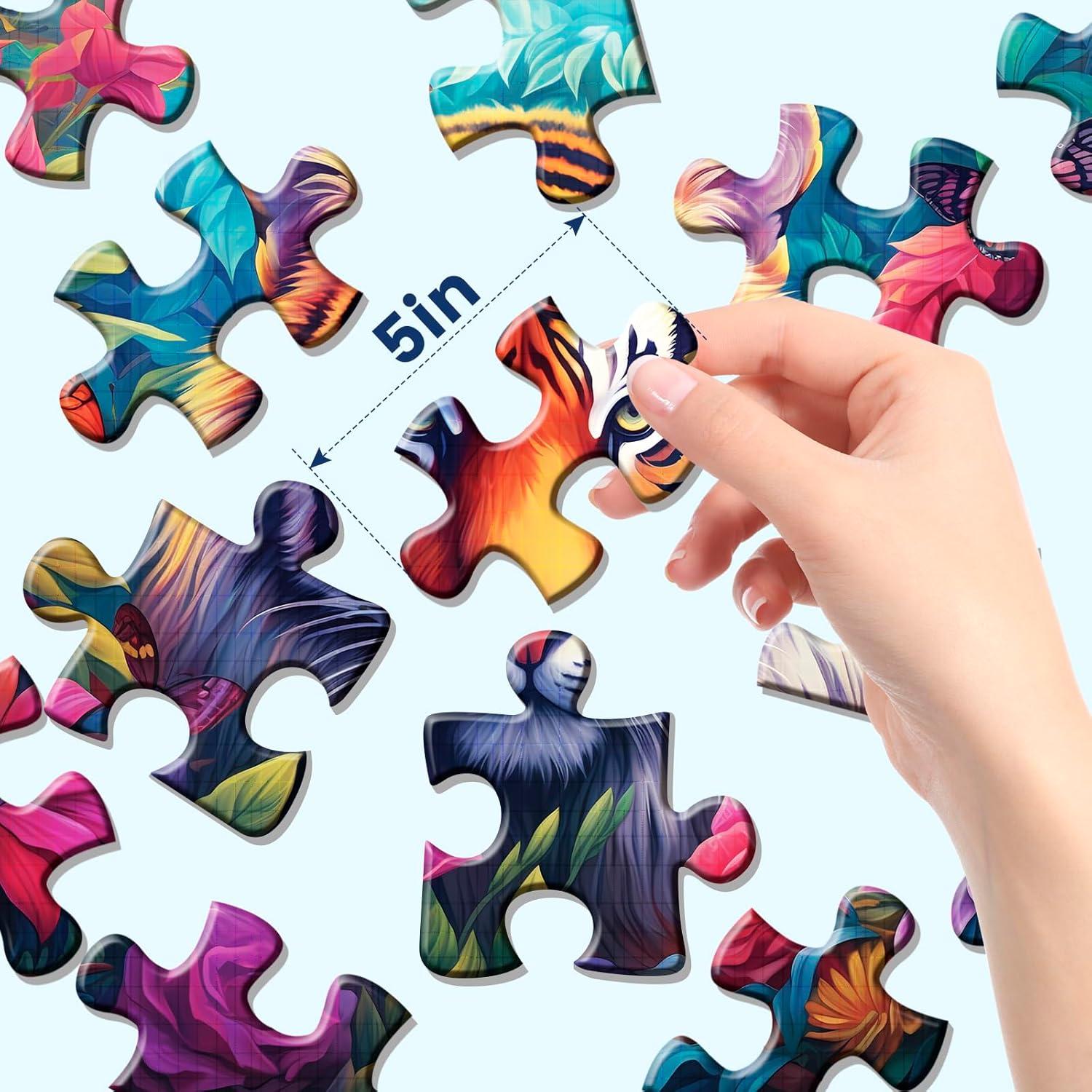 Paquete de 6 rompecabezas grandes WSCXSC 16 piezas para ancianos