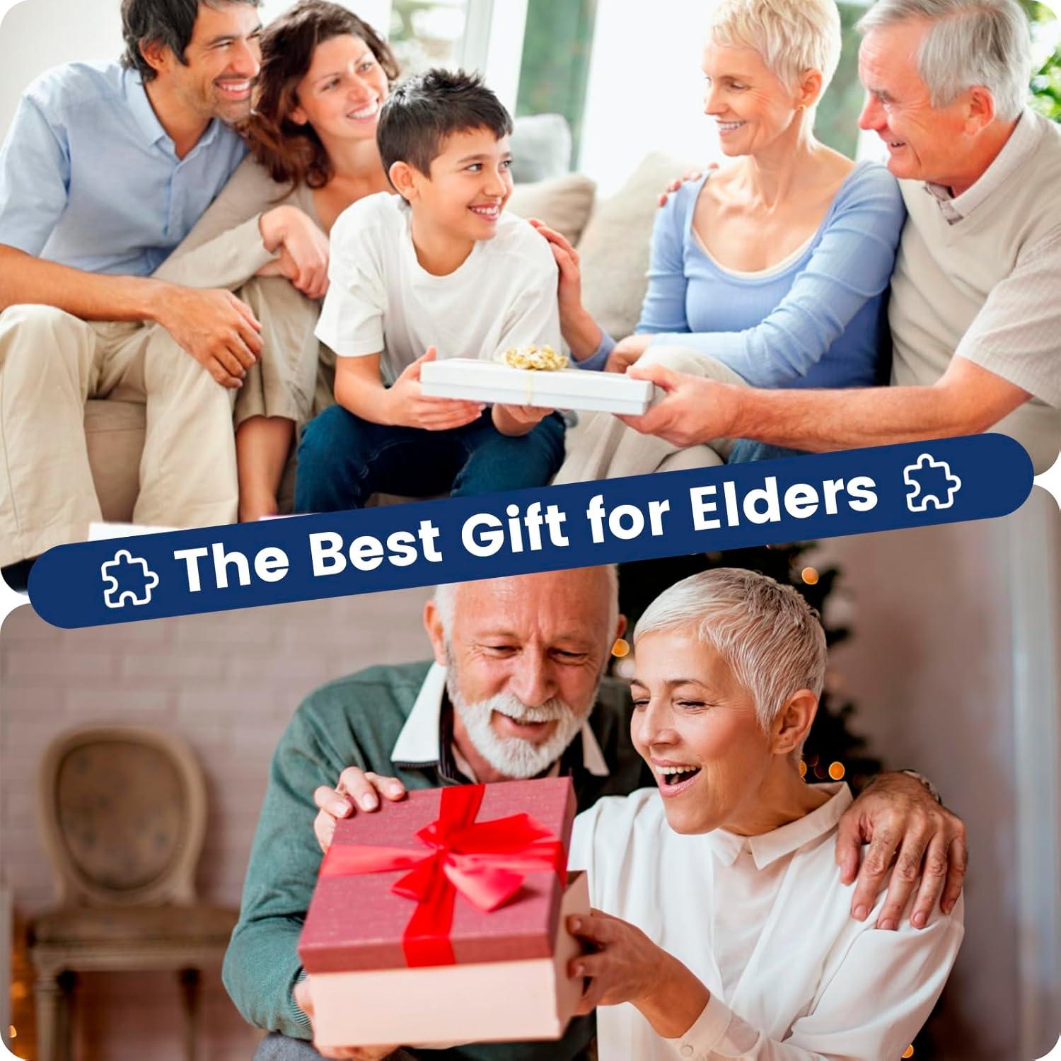 Paquete de 6 rompecabezas grandes WSCXSC 16 piezas para ancianos