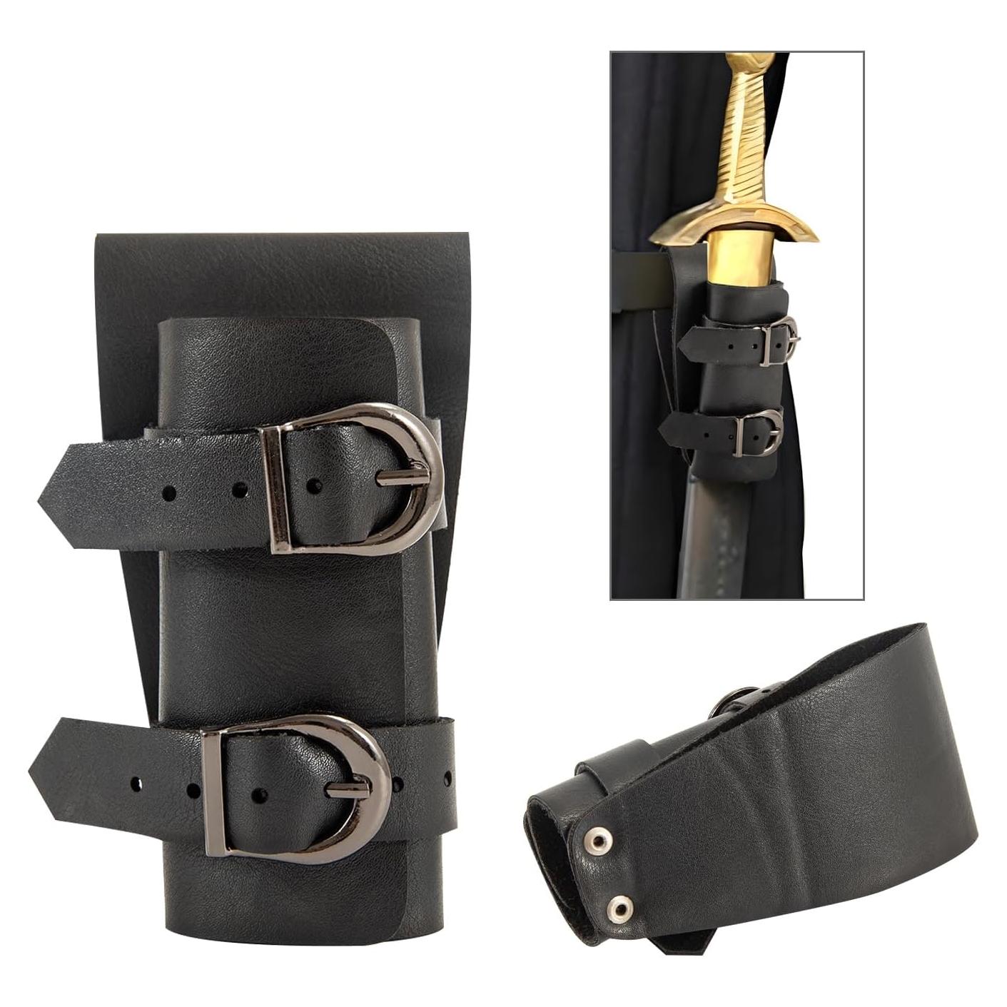 Funda de Daga Ajustable NUMJAW para Disfraz Medieval Negro