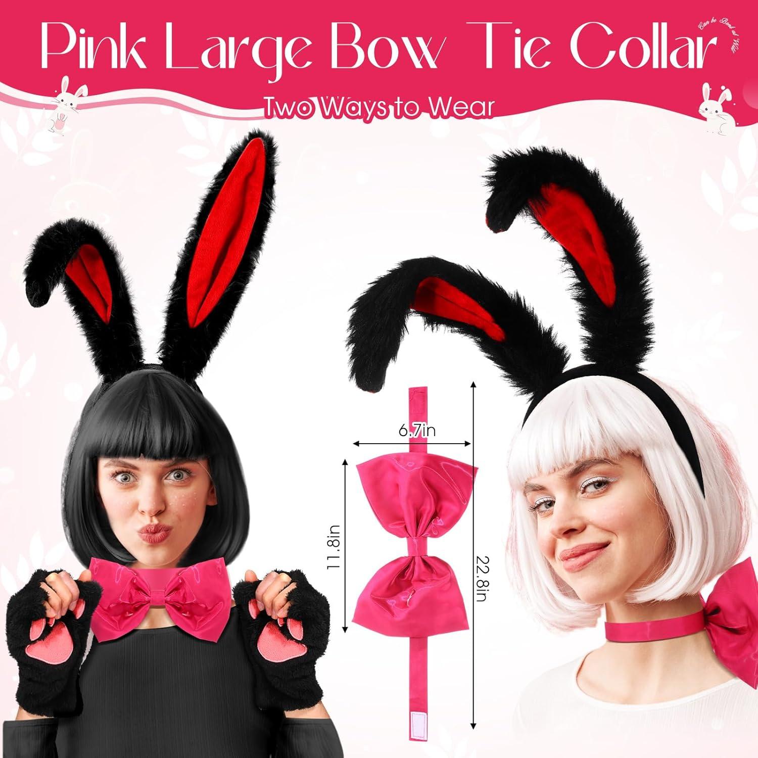 Conjunto Disfraz Conejo de Pascua Mujer - Orejas, Pajarita, Guantes