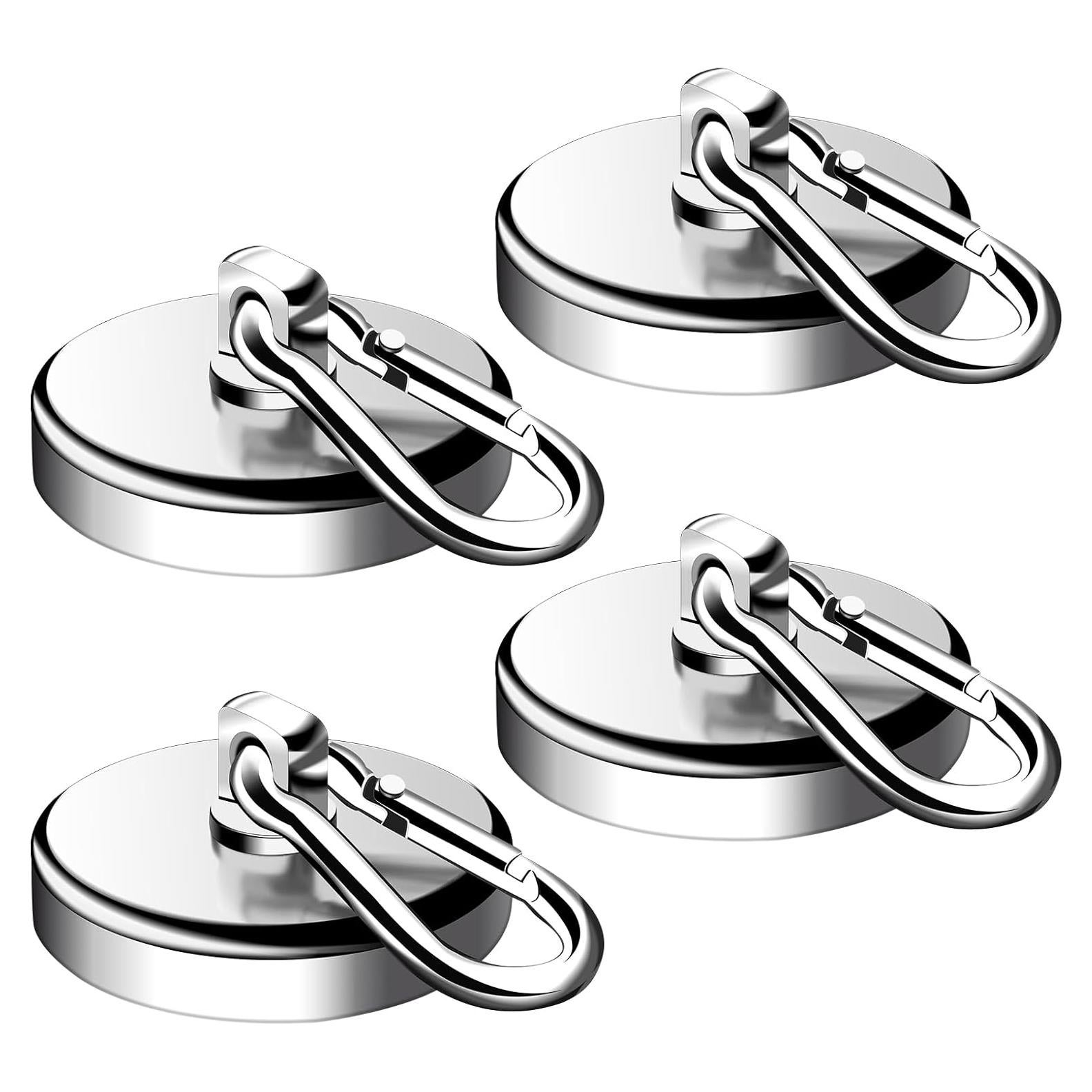 Ganchos Magnéticos DIYMAG 4P 90.72kg Acero Inoxidable