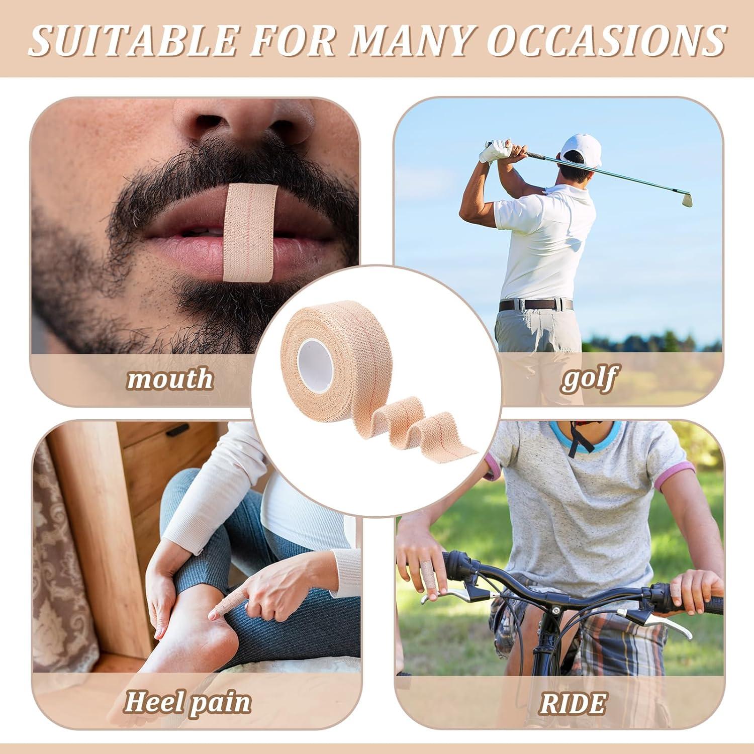 Cinta Adhesiva Elástica Tondiamo 8 Rollos 2.54 cm x 4.57 m