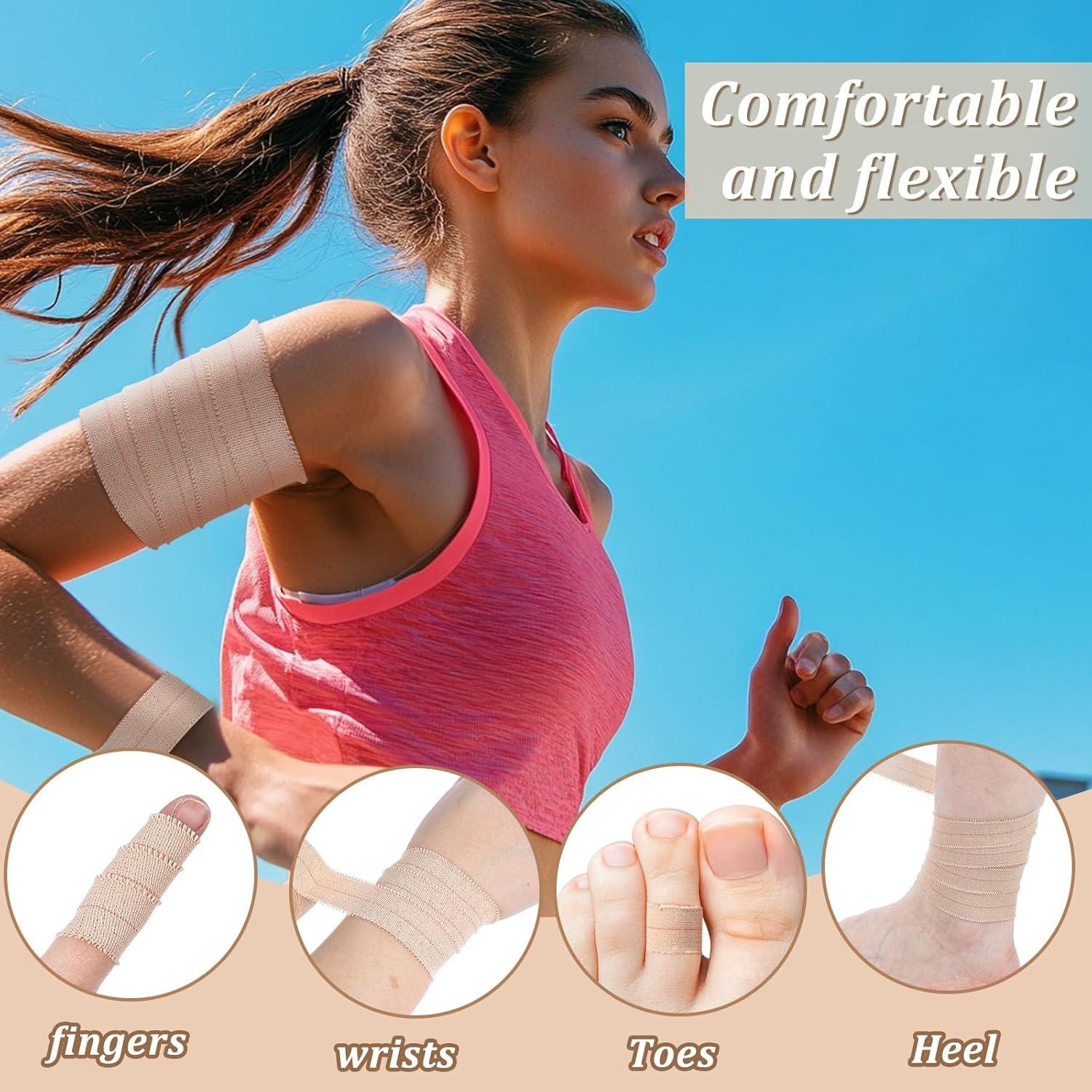 Cinta Adhesiva Elástica Tondiamo 8 Rollos 2.54 cm x 4.57 m