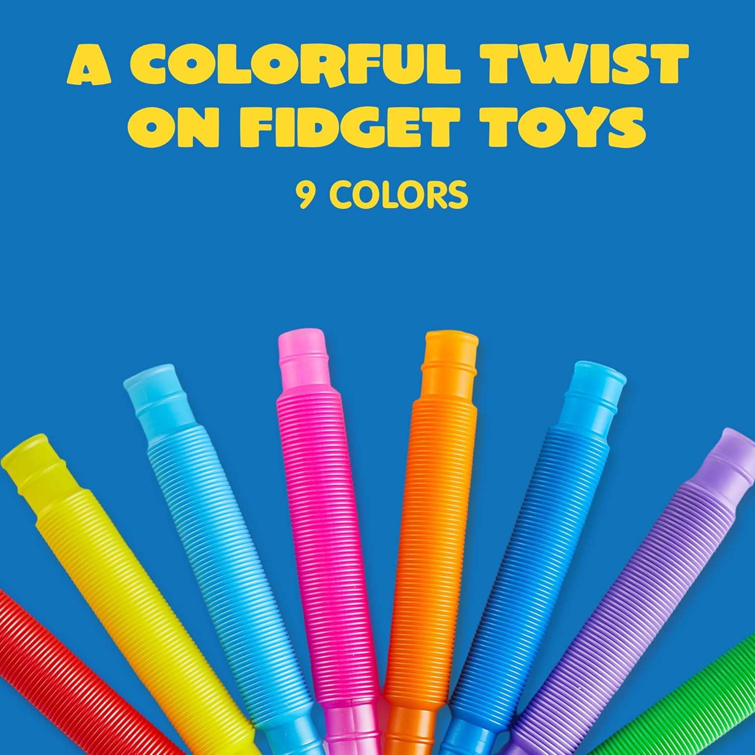 Set de 72 Tubos Pop JOYIN Antiestrés para Niños - 9 Colores