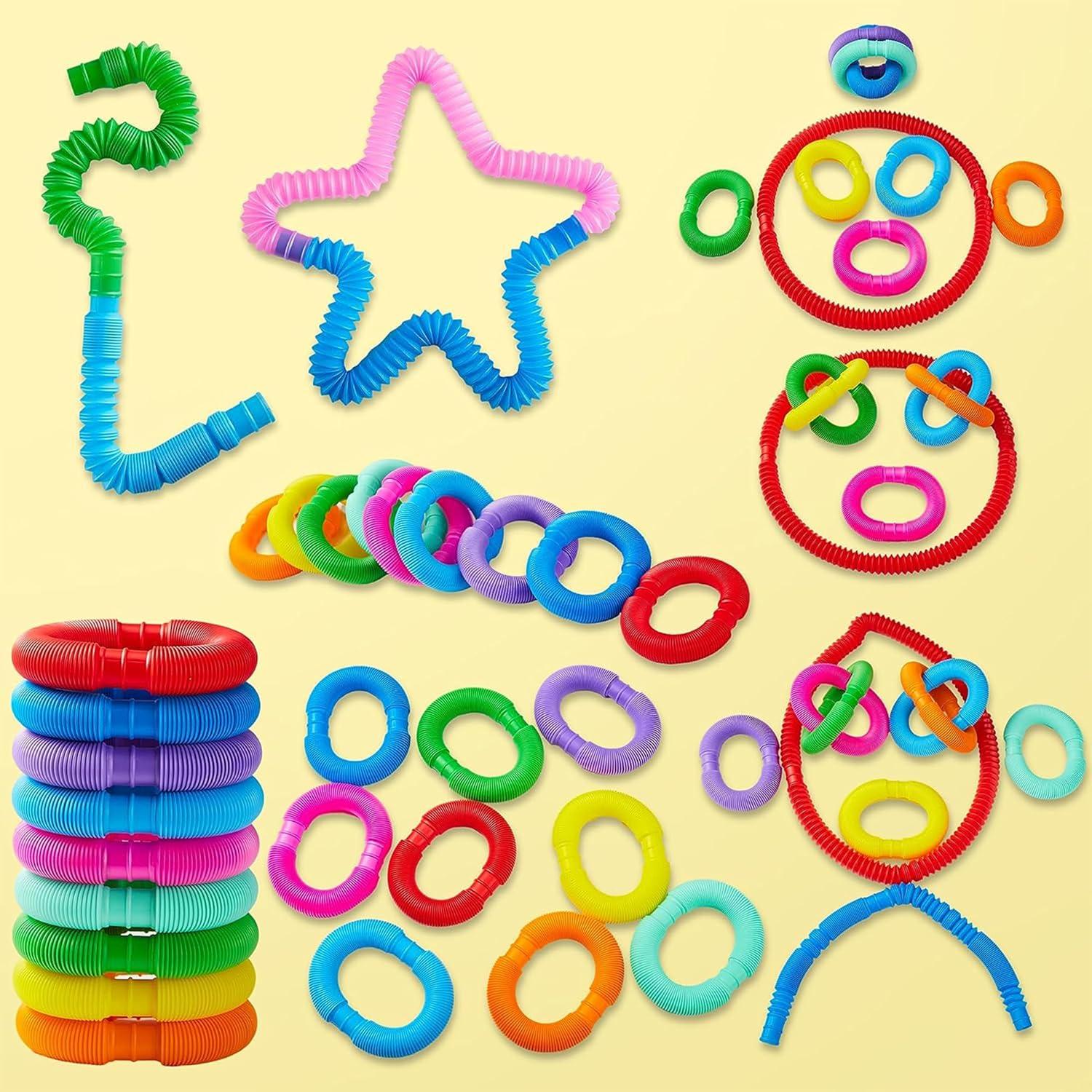 Set de 72 Tubos Pop JOYIN Antiestrés para Niños - 9 Colores