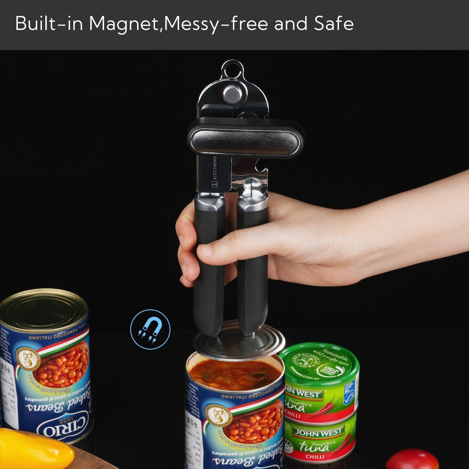 Abrelatas Manual KITCHENDAO con Imán y Cuchilla Afilada
