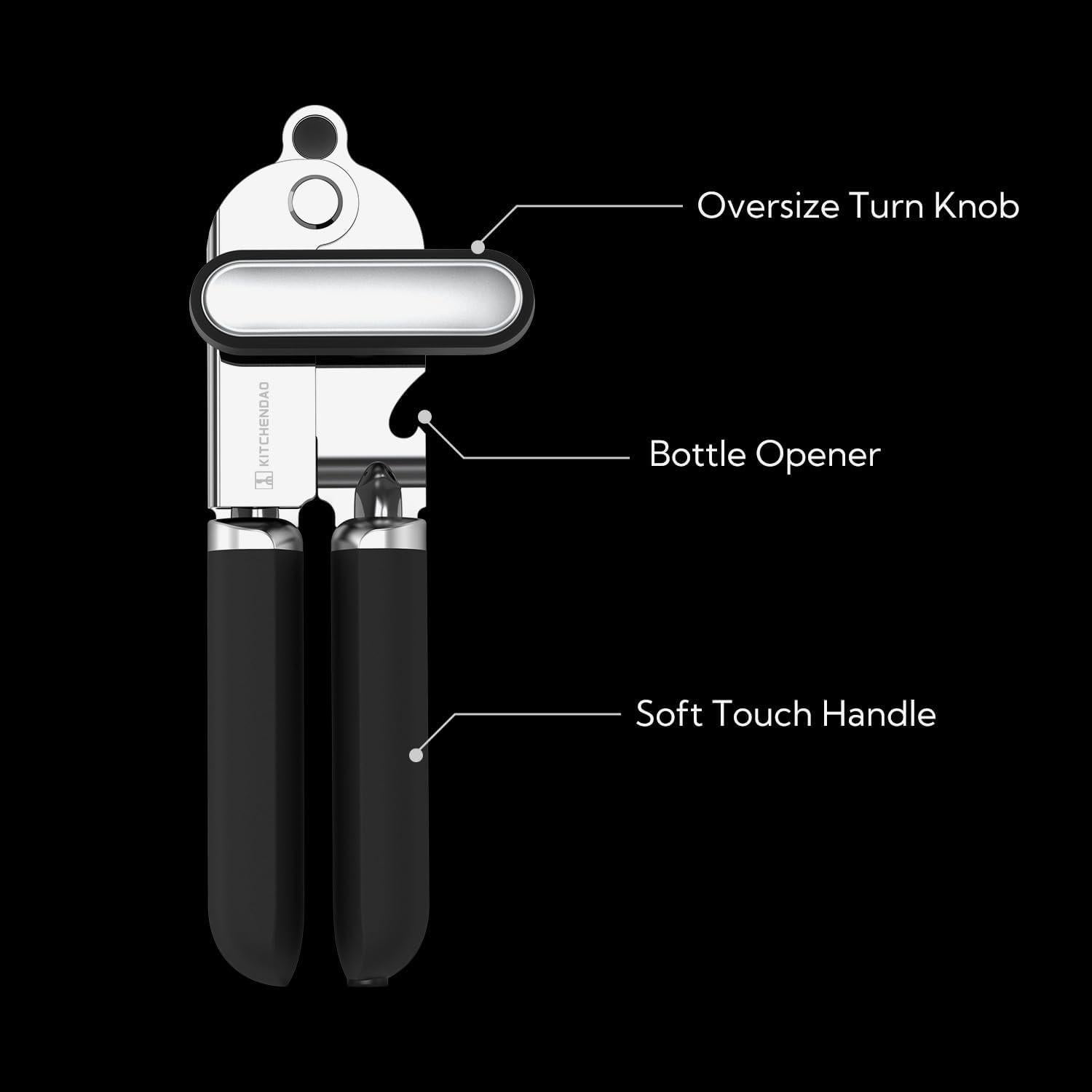 Abrelatas Manual KITCHENDAO con Imán y Cuchilla Afilada