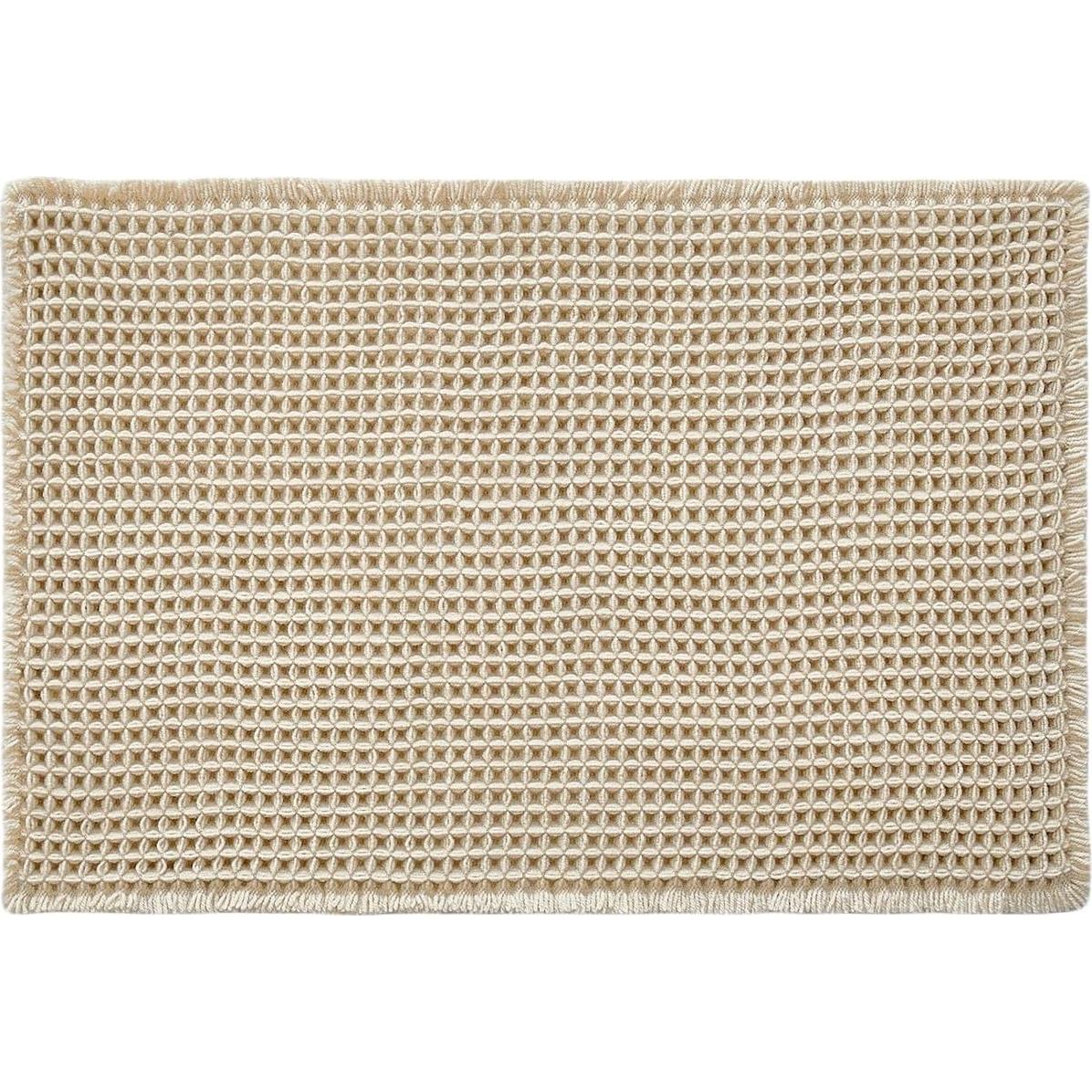 Alfombra de Baño Beige TYUU 24x16 Antideslizante Lavable