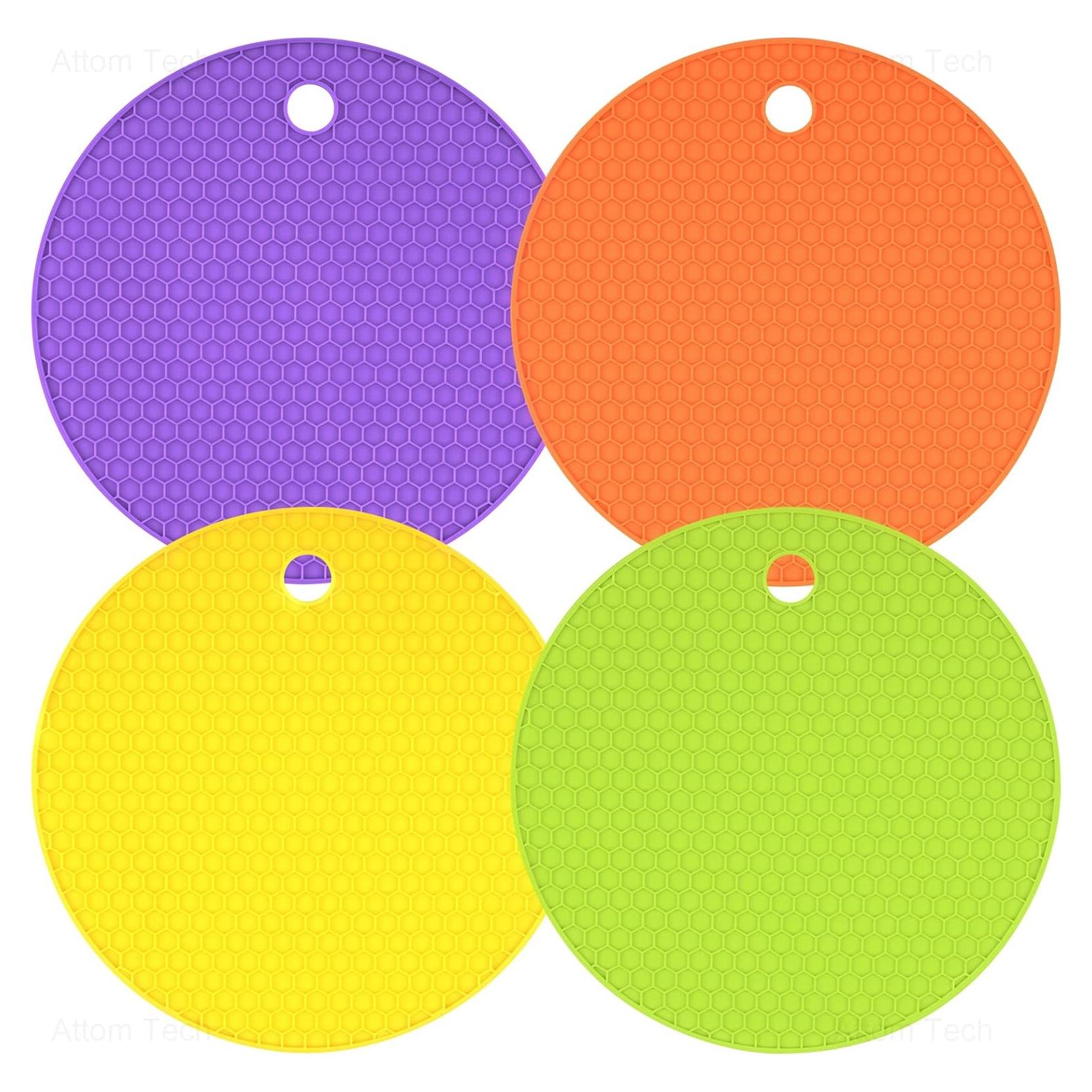 NiHome Almohadillas Abre Frascos de Silicona Antideslizantes 4 Piezas