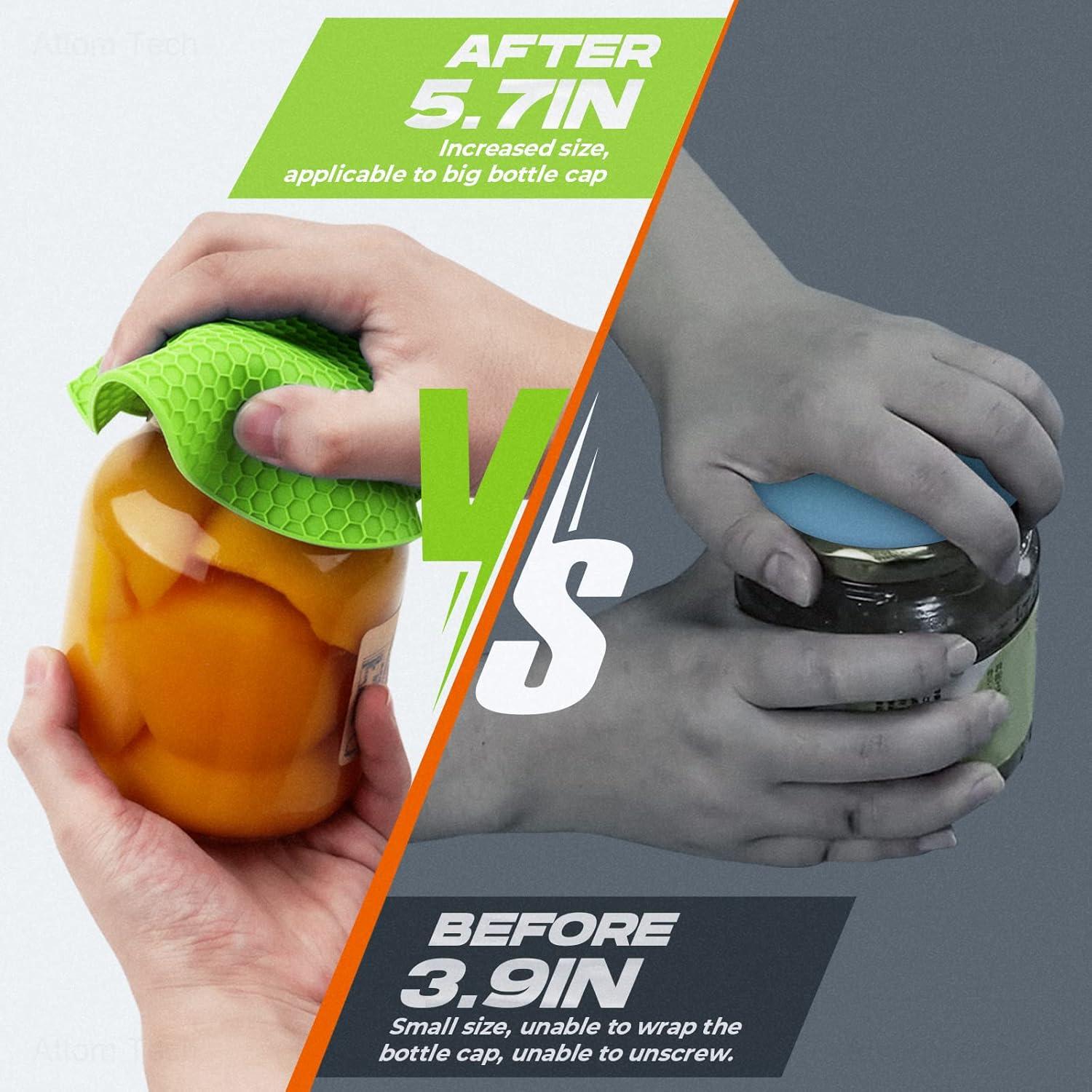 NiHome Almohadillas Abre Frascos de Silicona Antideslizantes 4 Piezas