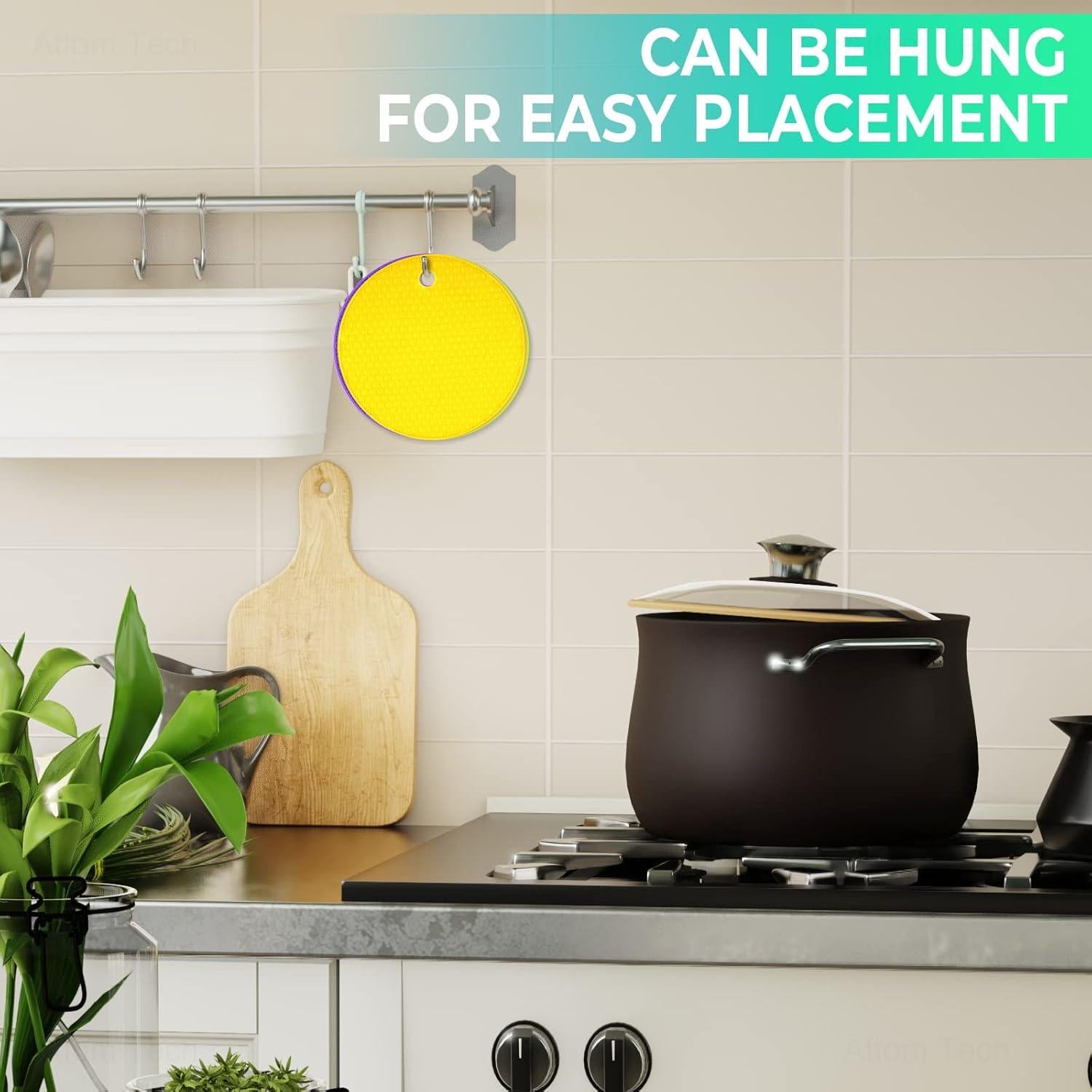 NiHome Almohadillas Abre Frascos de Silicona Antideslizantes 4 Piezas