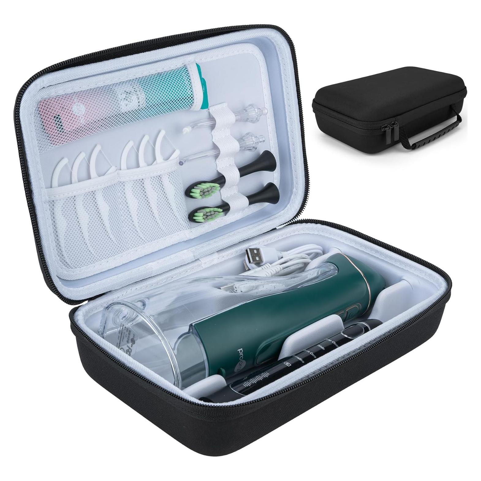 Estuche de Viaje para Irrigador Dental CVVD - Negro 25.4x16.5cm