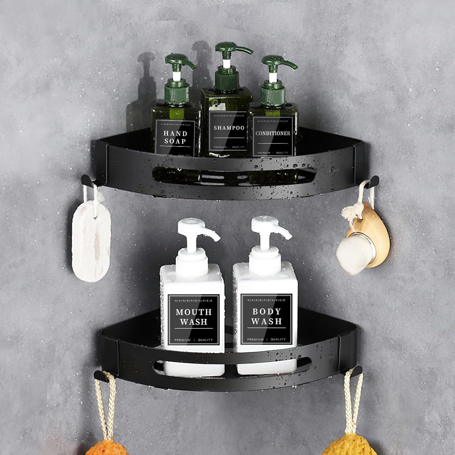 Etiquetas Impermeables TESWEY para Botellas de Baño 24PCS