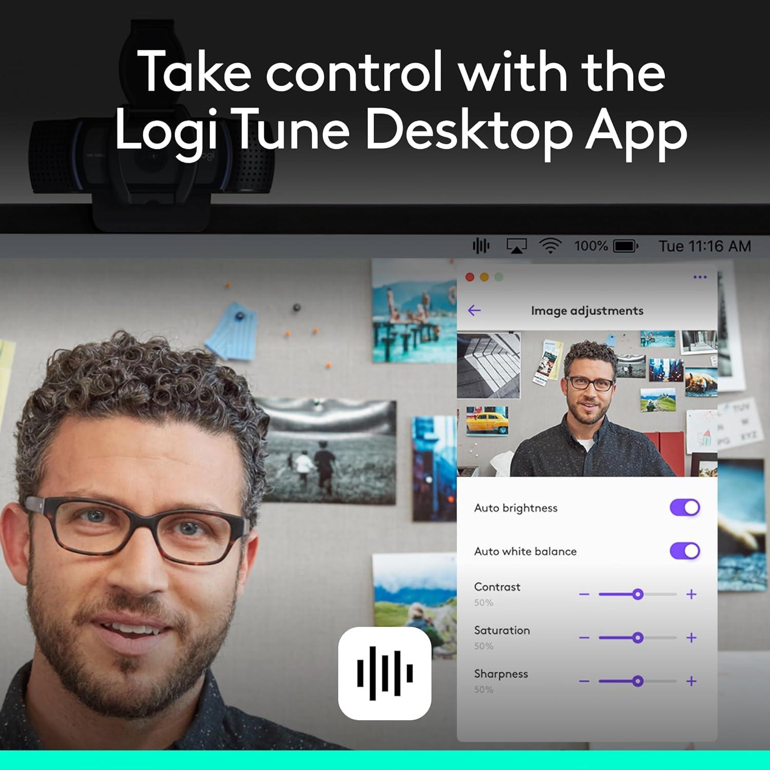 C920e HD 1080p Mic-Disabled Webcam, certified for Zoom and Microsoft Teams, TAA Compliant